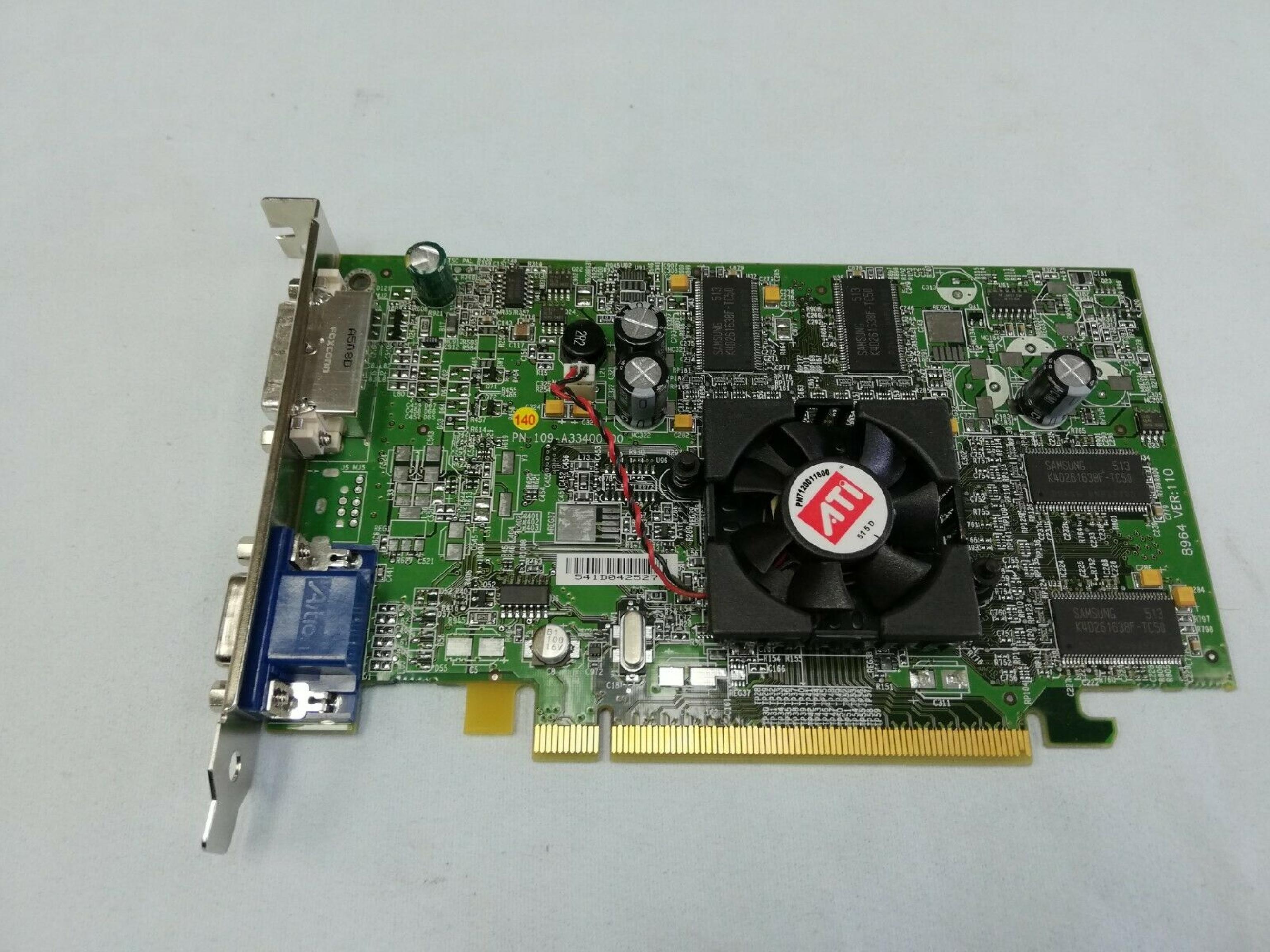 ATI 0M4177 RADEON X300 PCI-E VIDEO CARD V3100 128MB PCIE DVI / VGA