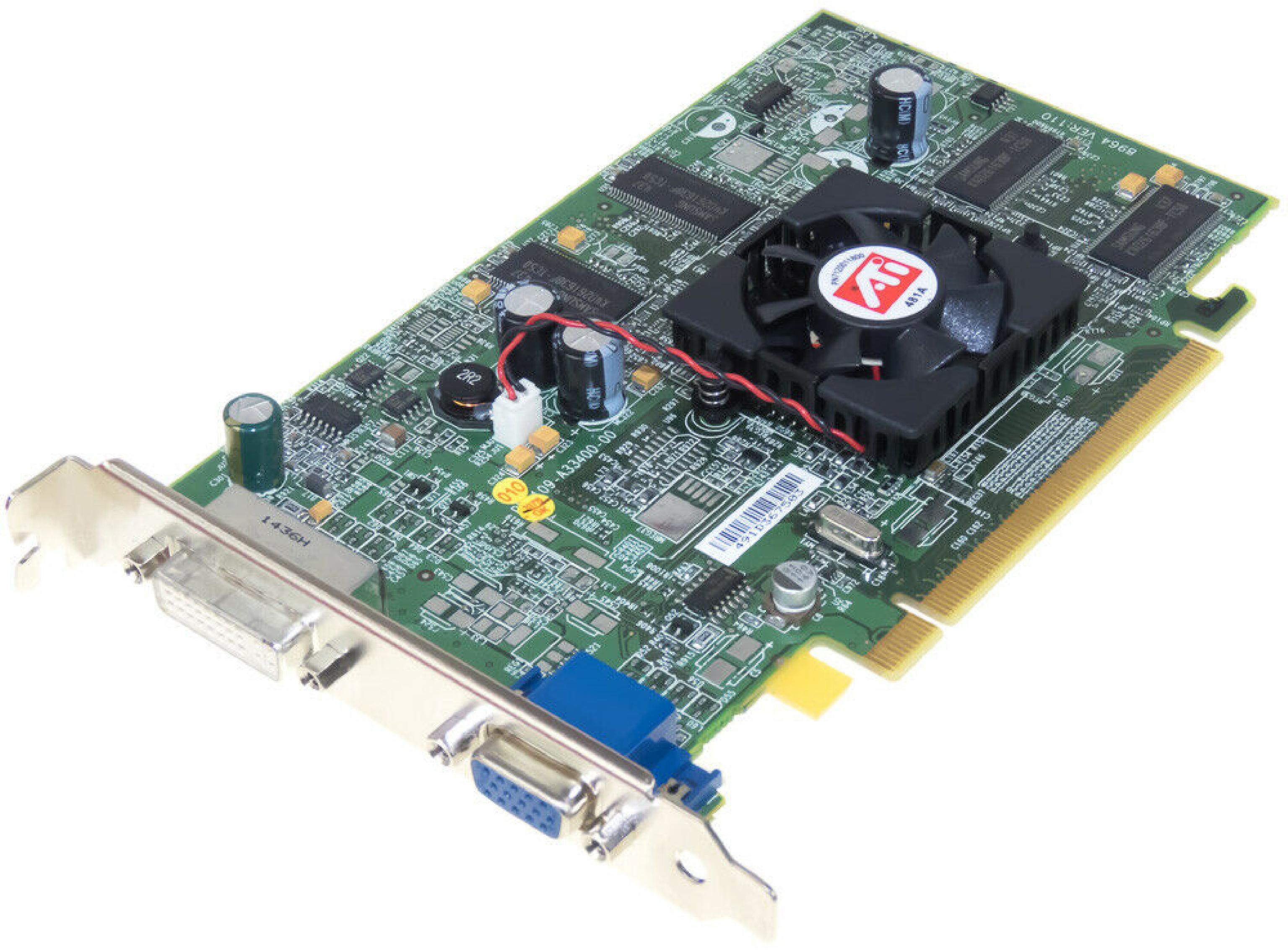ATI 0M4177 RADEON X300 PCI-E VIDEO CARD V3100 128MB PCIE DVI / VGA