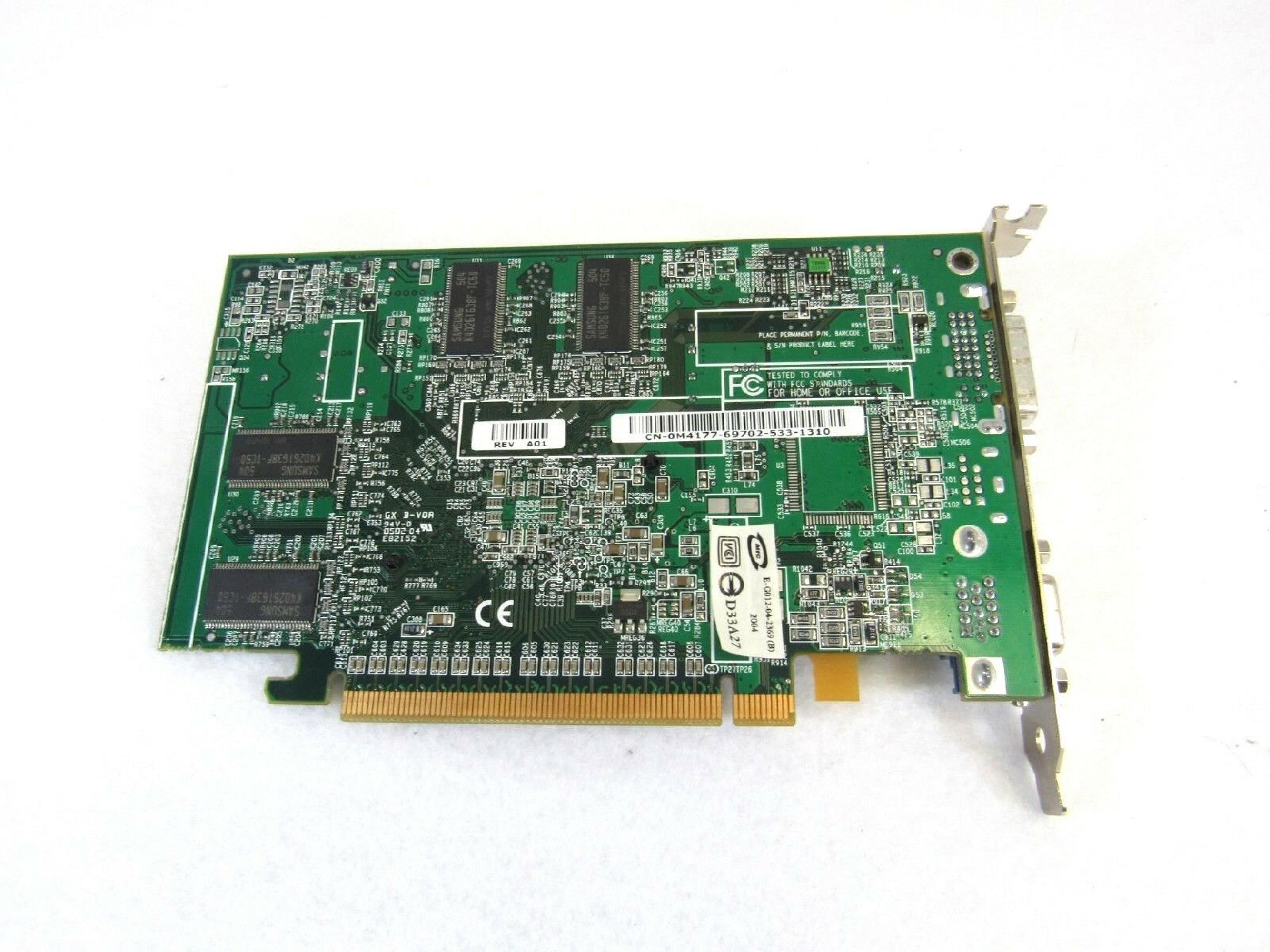 ATI 0M4177 RADEON X300 PCI-E VIDEO CARD V3100 128MB PCIE DVI / VGA