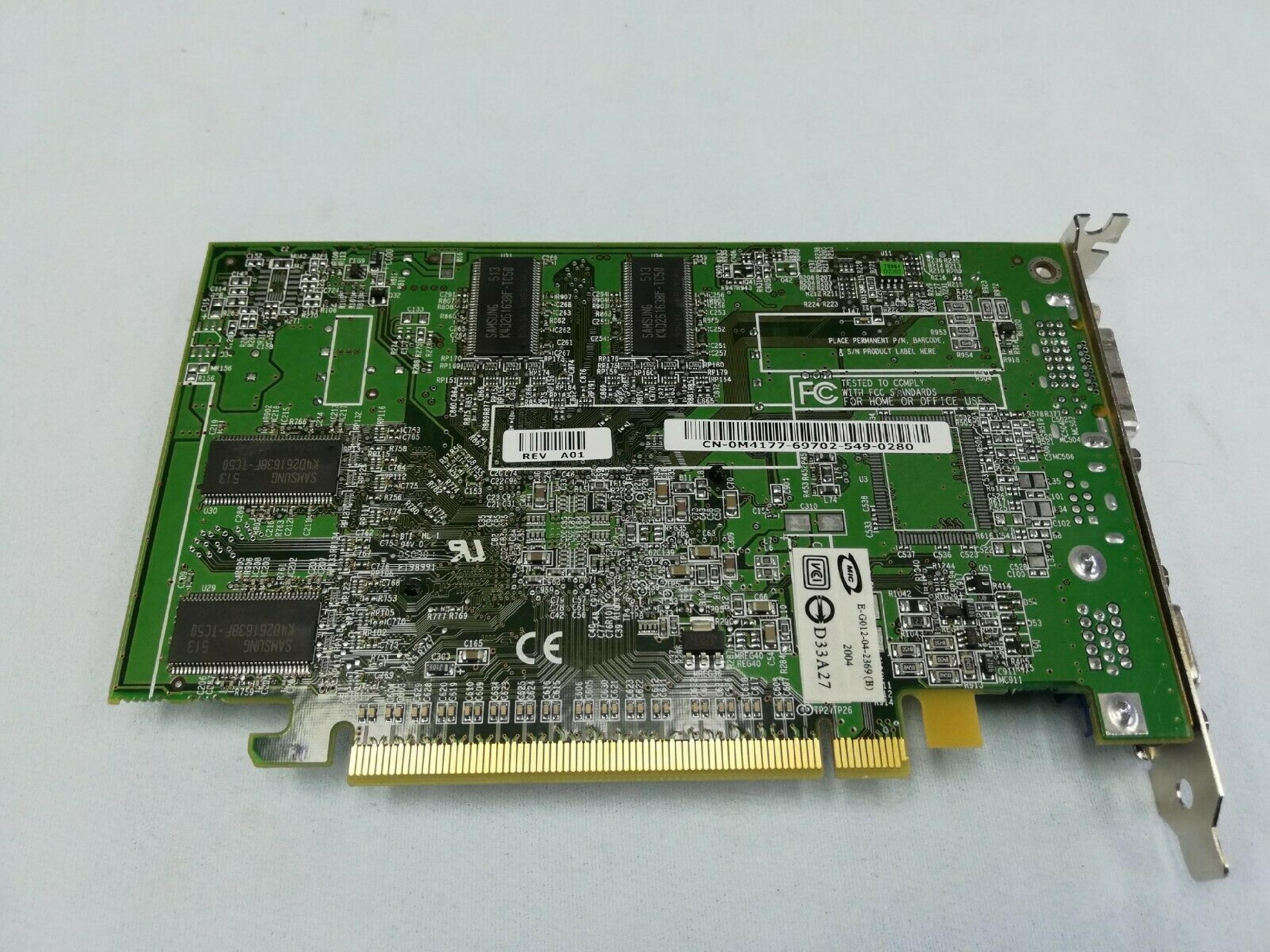 ATI 0M4177 RADEON X300 PCI-E VIDEO CARD V3100 128MB PCIE DVI / VGA
