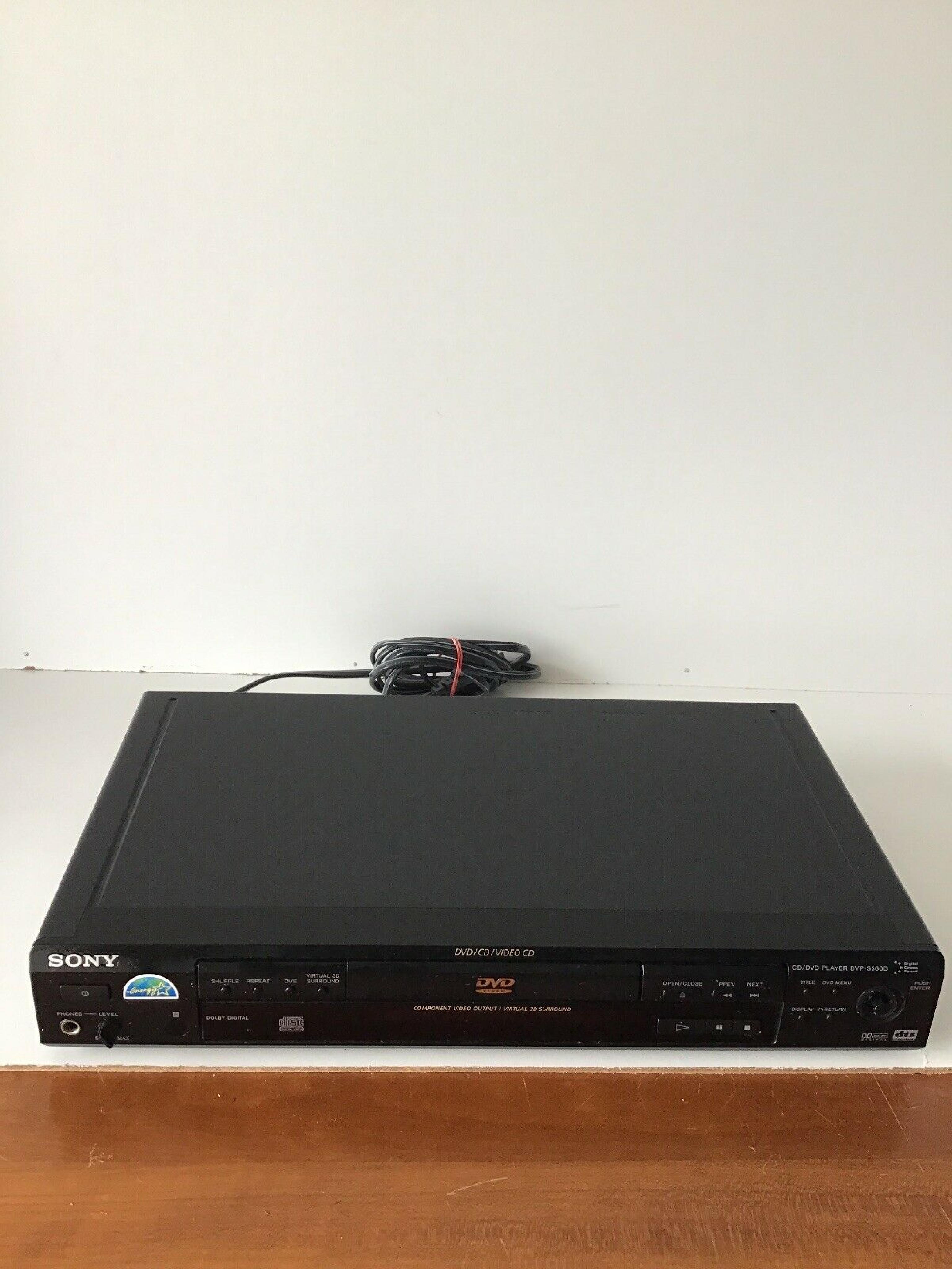 SONY DVPS560D DVD CD VIDEO CD PLAYER NO REMOTE