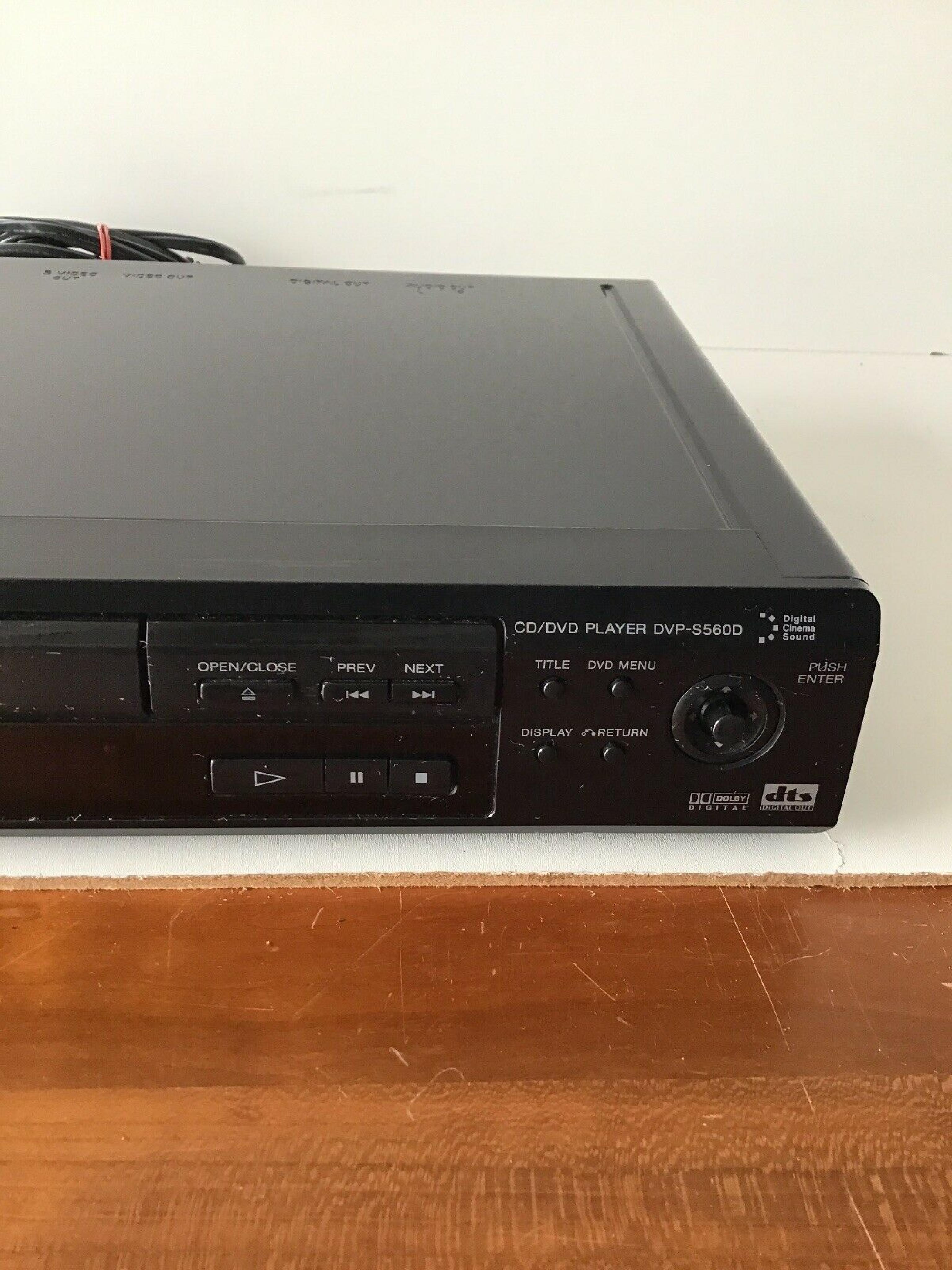 SONY DVPS560D DVD CD VIDEO CD PLAYER NO REMOTE