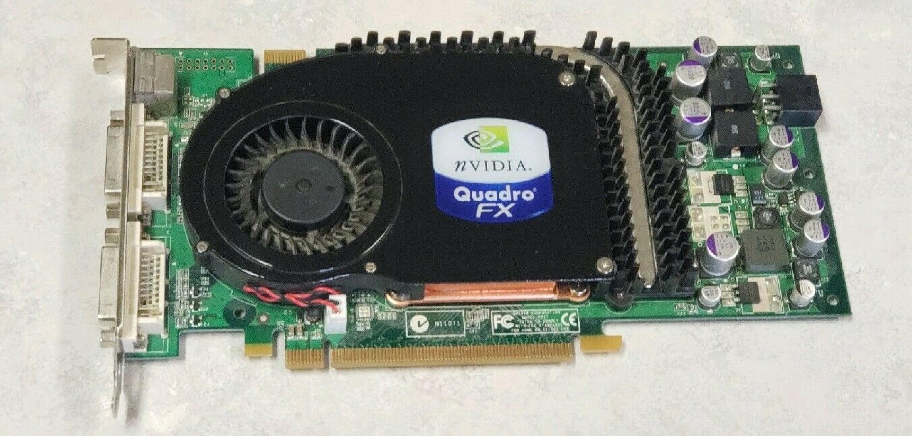 NVIDIA 0T9099 PCI EXPRESS DUAL DVI QUADRO FX