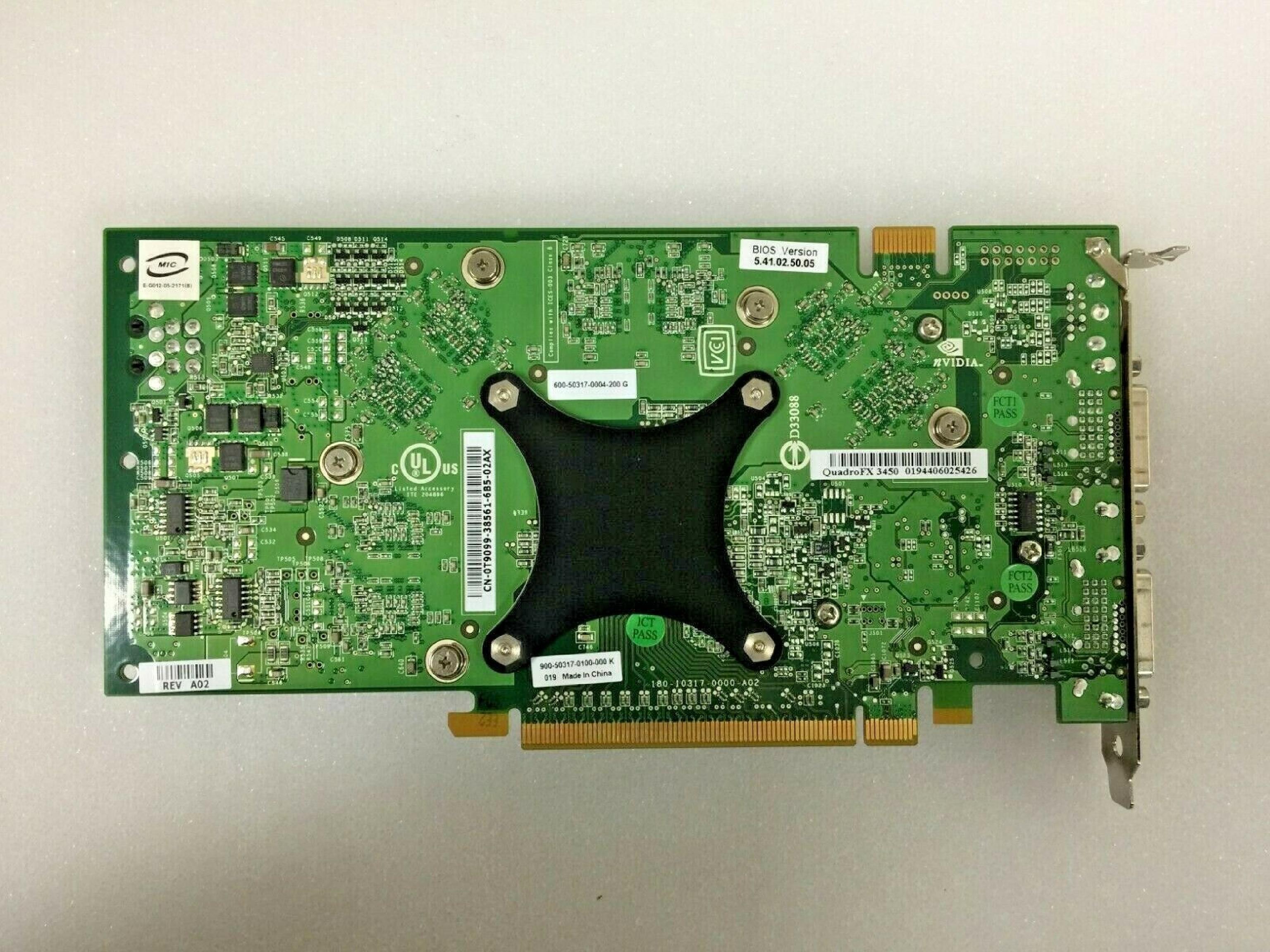 NVIDIA 0T9099 PCI EXPRESS DUAL DVI QUADRO FX