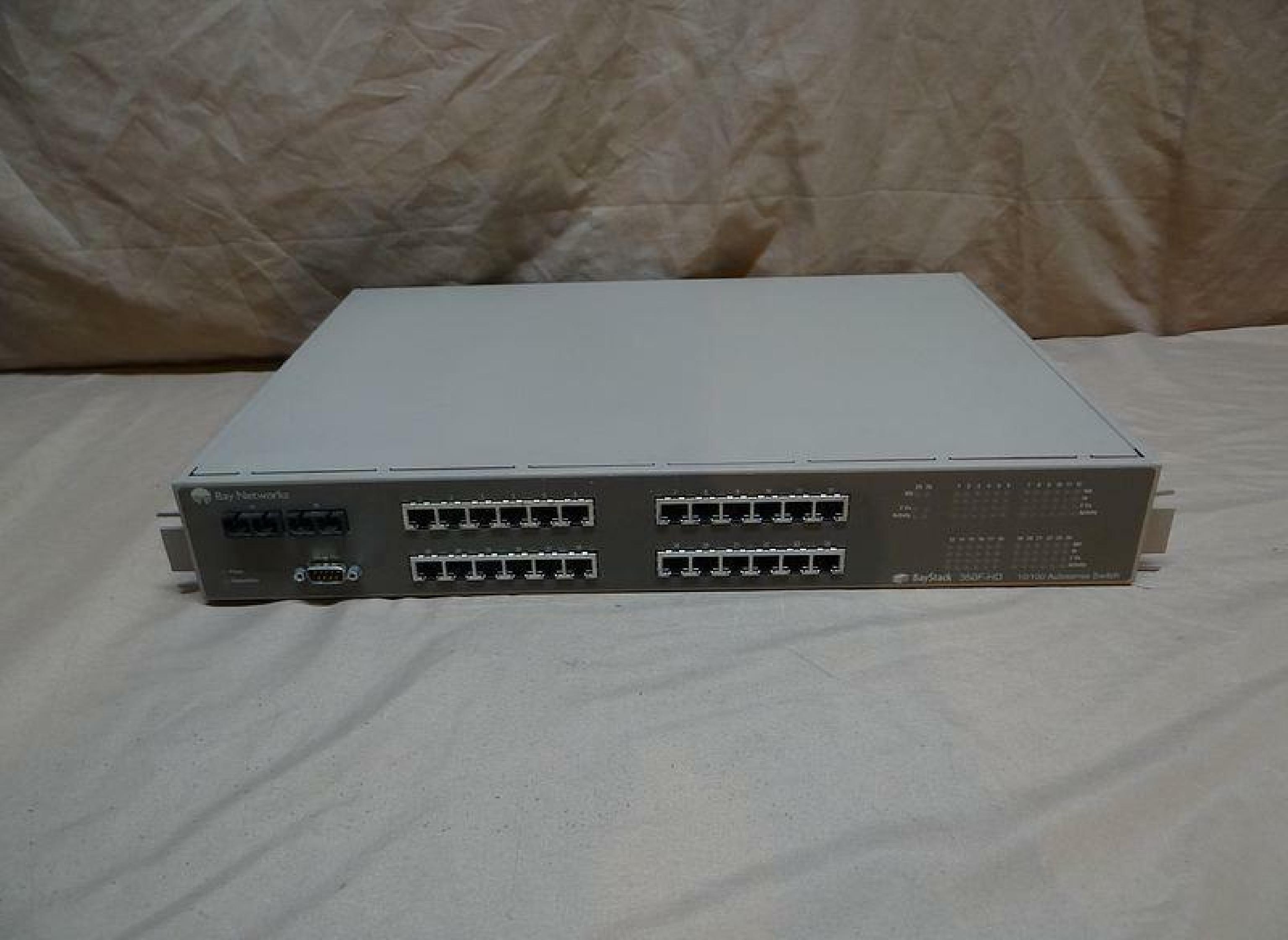 BAY NETWORKS NORTEL BAYSTACK 350F-HD BAY NETWORKS BAYSTACK 350F-HD,24 PORT,10/100 AUTOSENSE SWITCH