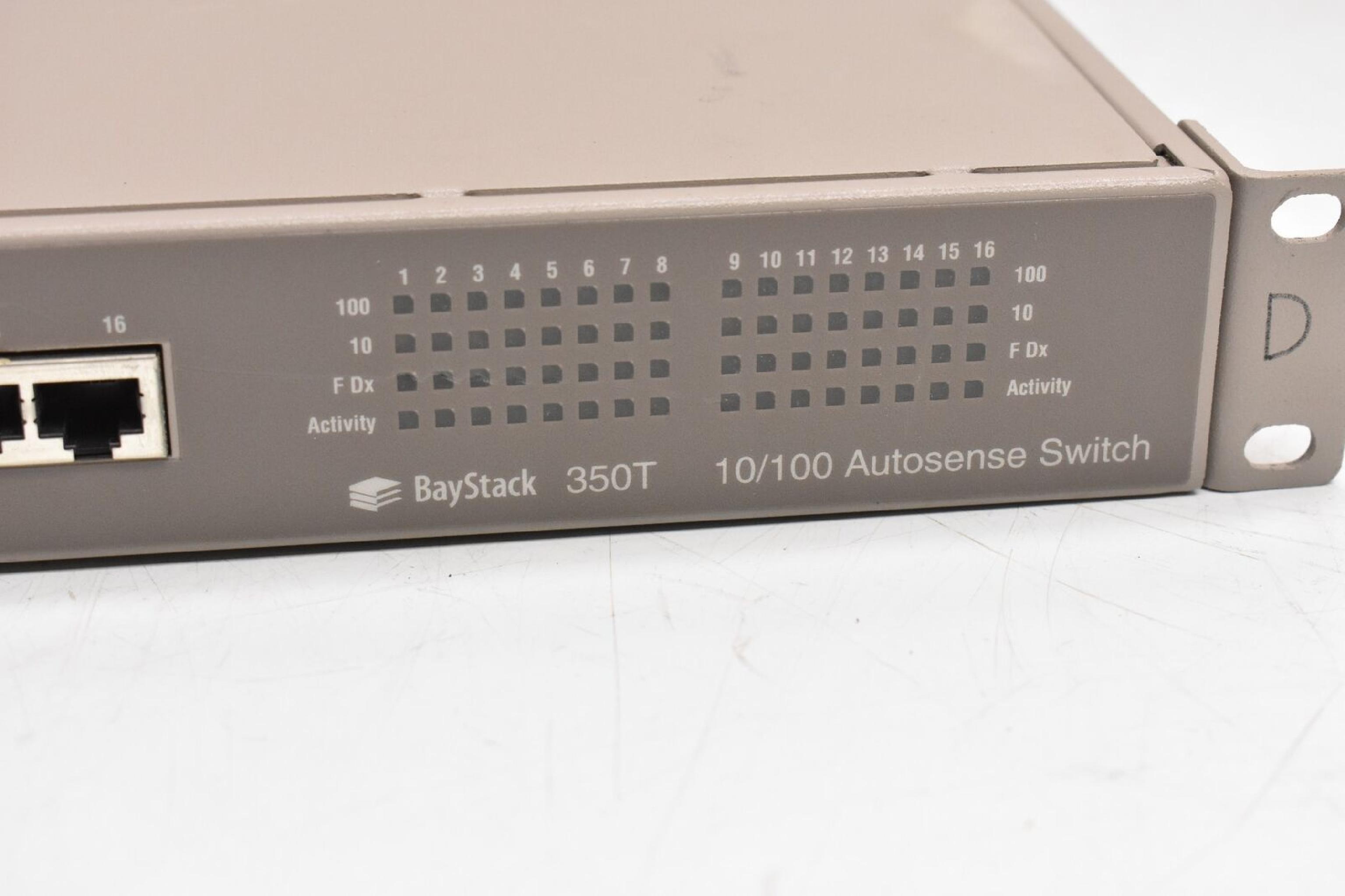 BAY NETWORKS NORTEL 350T BAY NETWORKS BAYSTACK 350T 10/100MBPS AUTOSENSE SWITCH