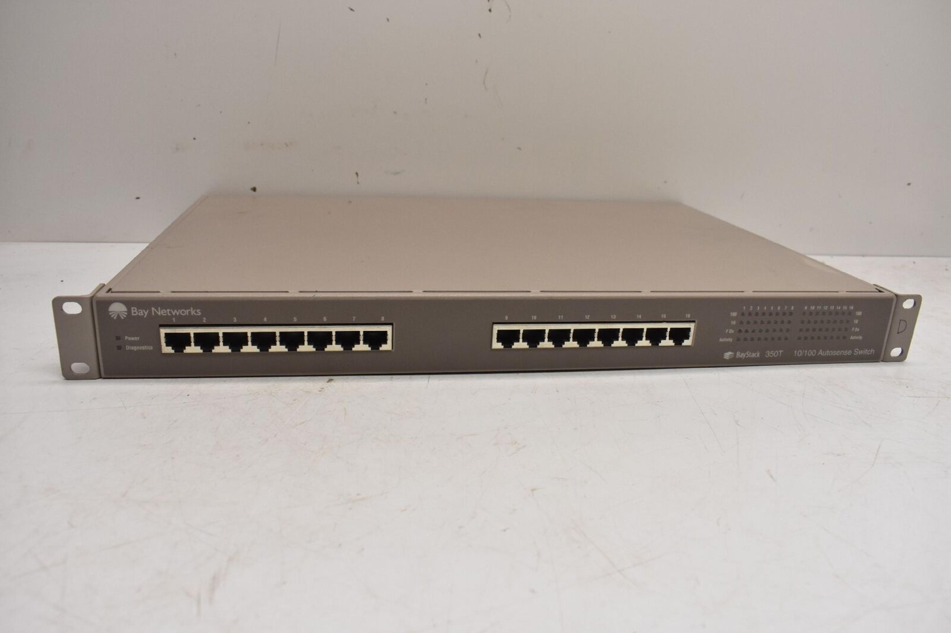 BAY NETWORKS NORTEL 350T BAY NETWORKS BAYSTACK 350T 10/100MBPS AUTOSENSE SWITCH