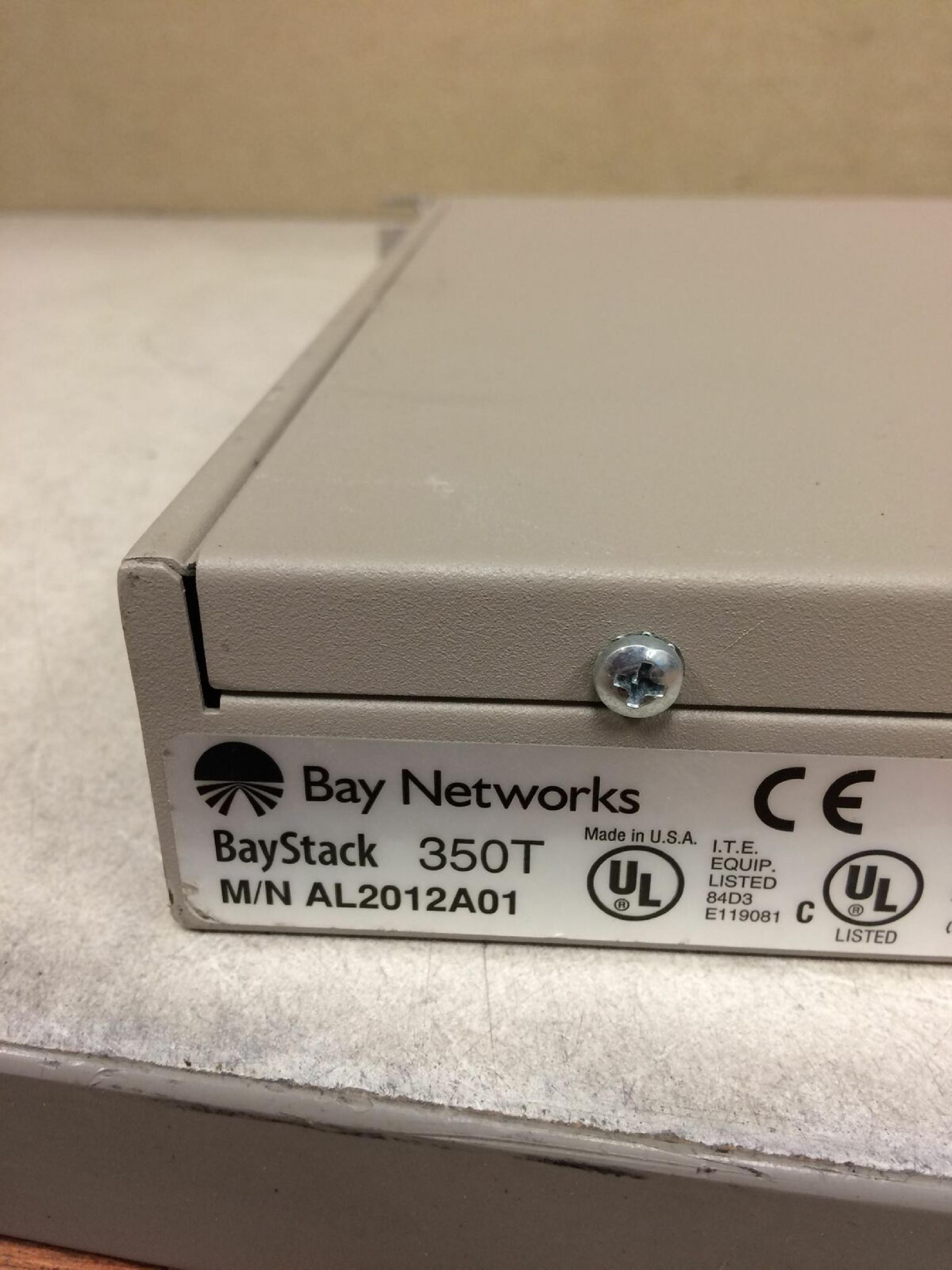 BAY NETWORKS NORTEL 350T BAY NETWORKS BAYSTACK 350T 10/100MBPS AUTOSENSE SWITCH