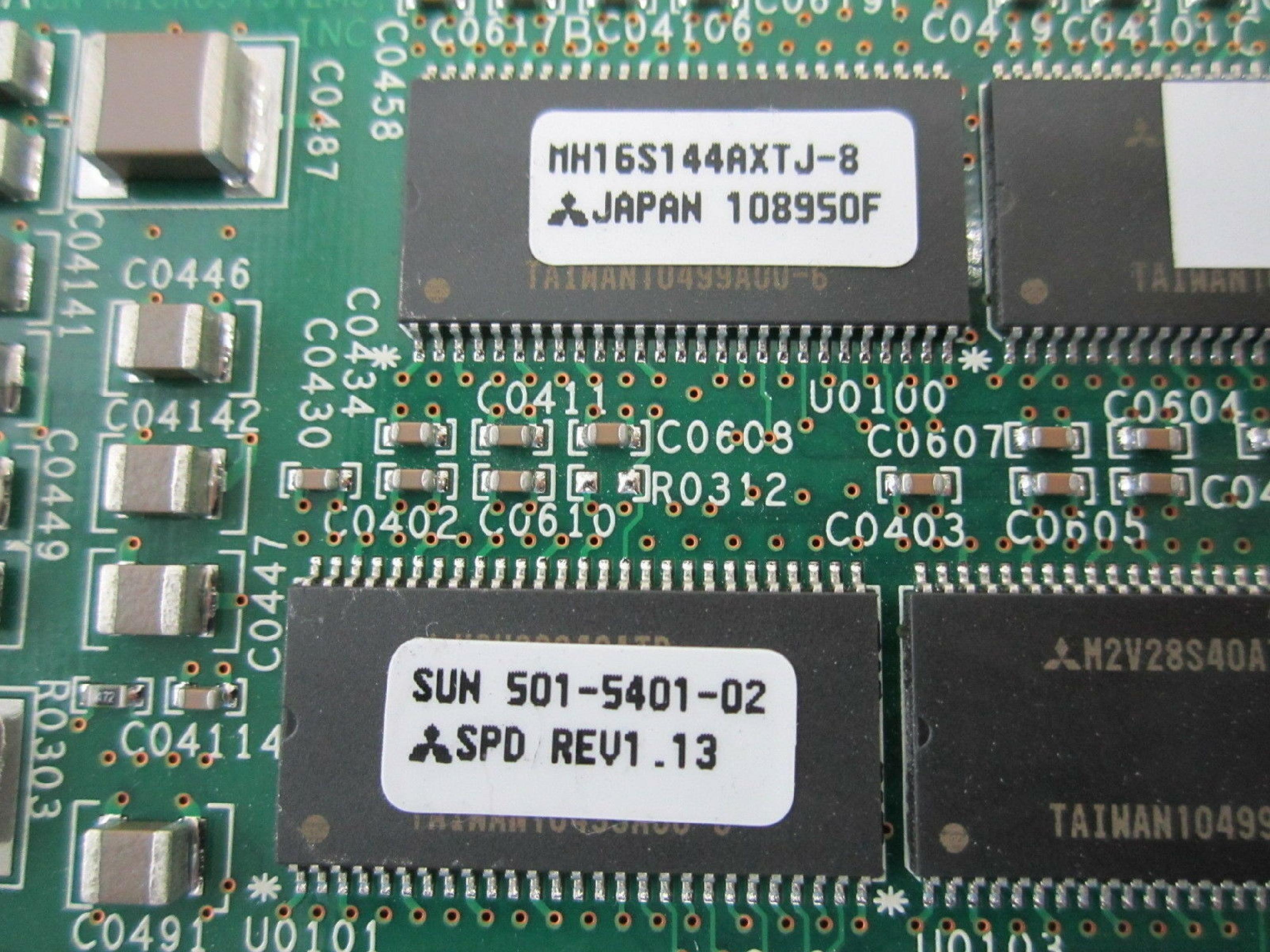 SUN MICROSYSTEMS 501-5401-02 256MB SUN MEMORY MODULE FOR SUNFIRE 280R