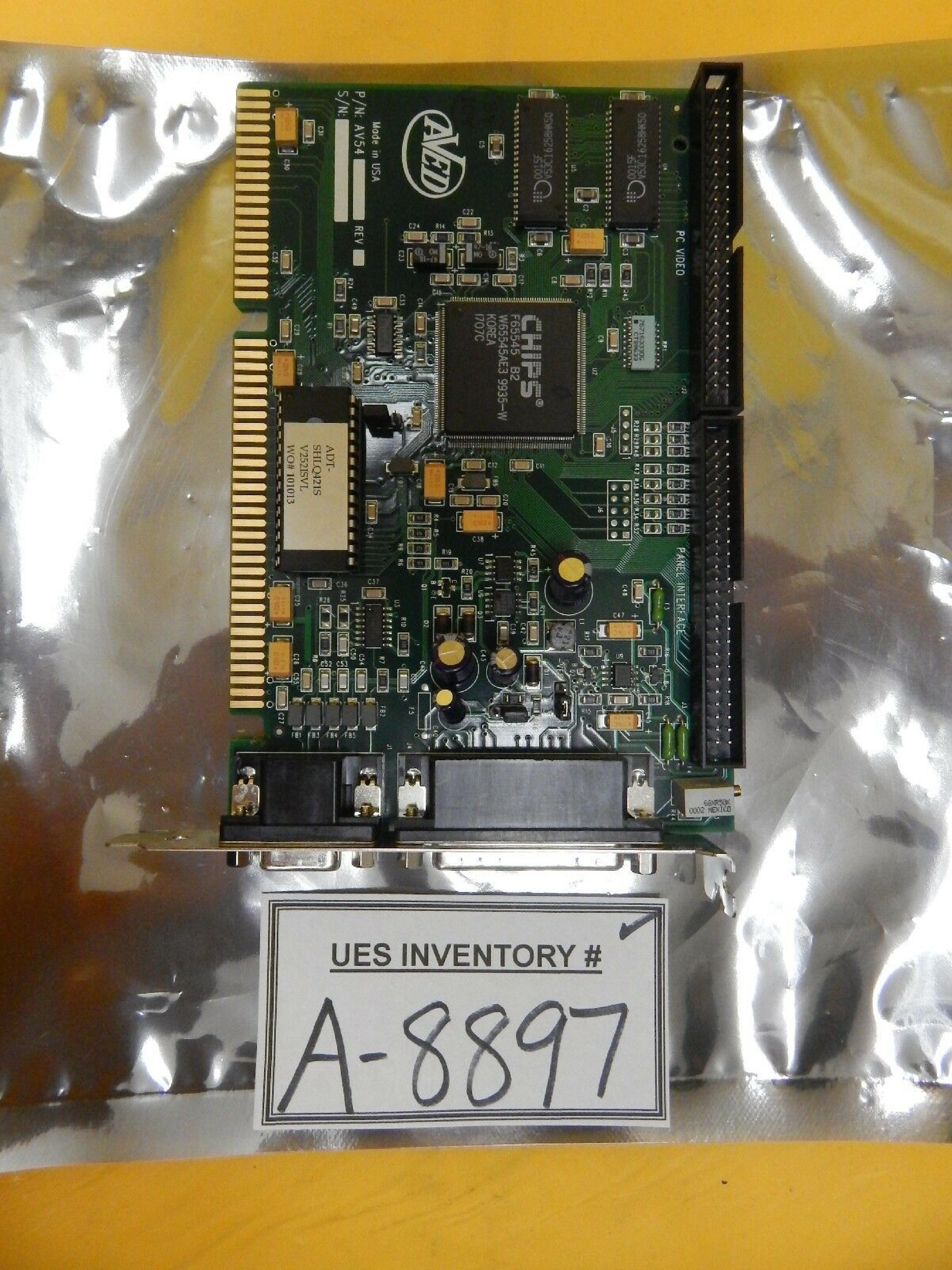 AVED AV54 ISA VGA CARD WITH PANEL INTERFACE