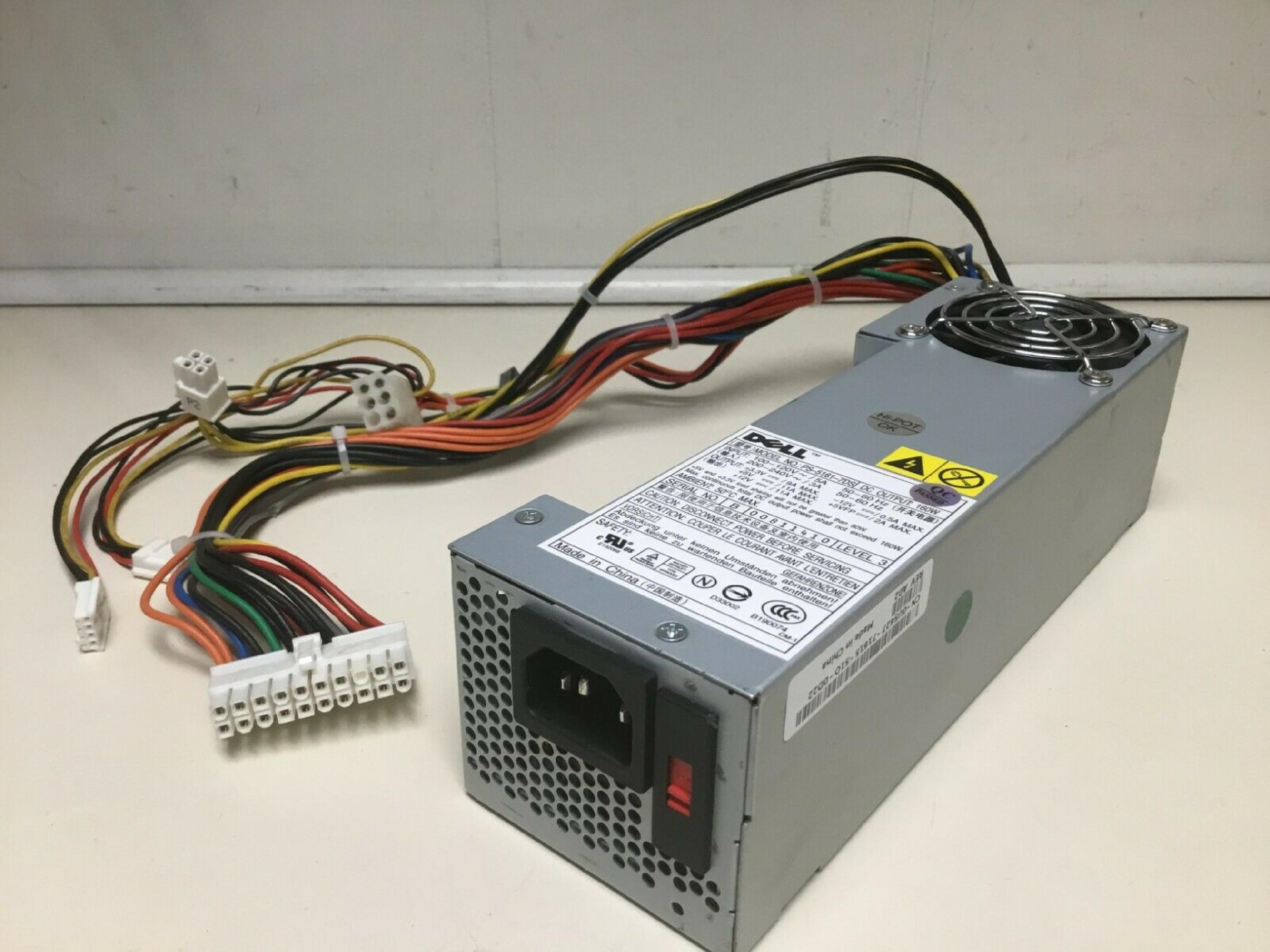 DELL PS-5161-7DS2 160 WATT POWER SUPPLY PS-5161-7DS2 DIMENSION 4700C OPTIPLEX GX280 SFF