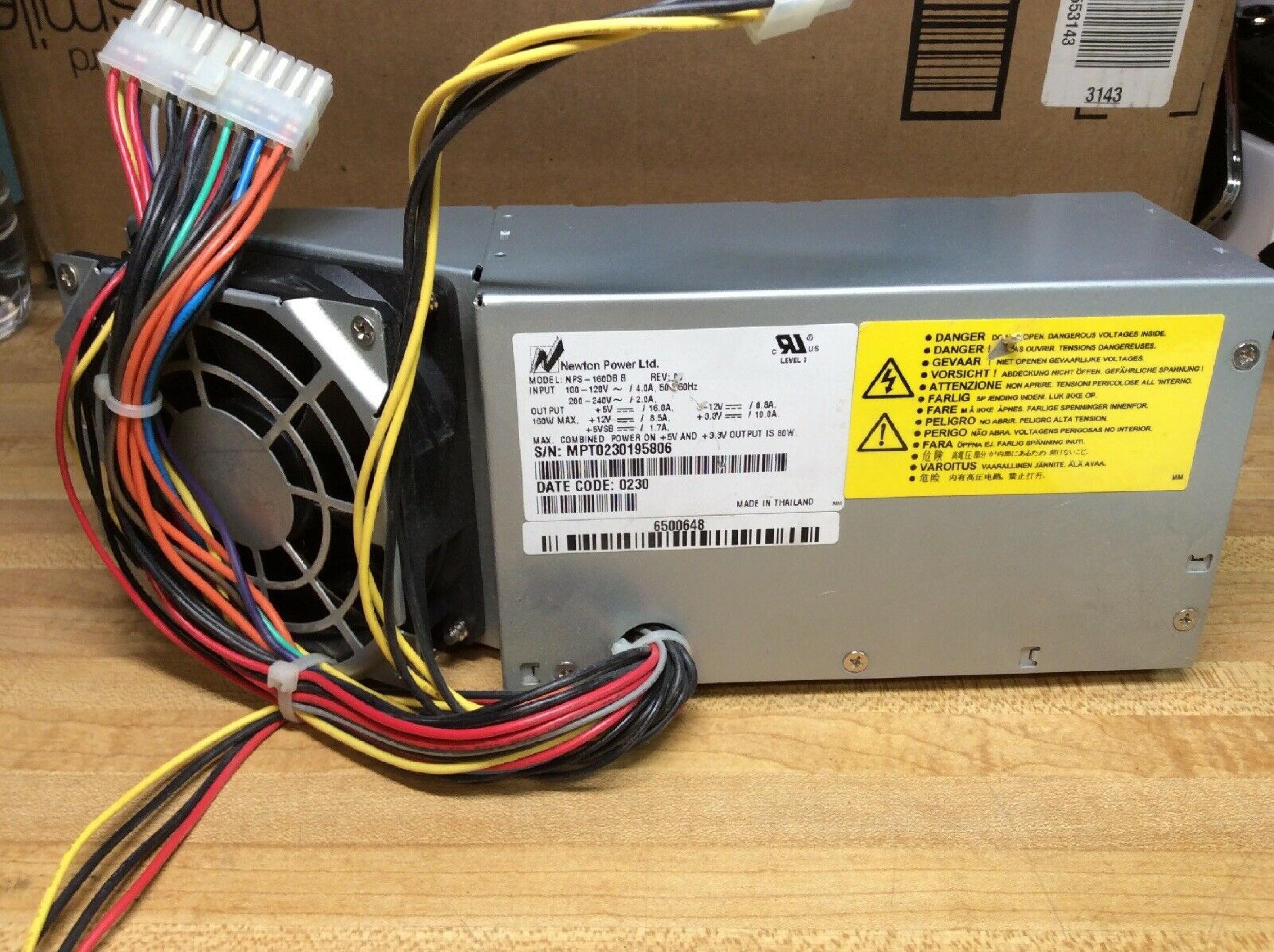 NEWTON NPS-160DB B 160W GATEWAY NINA POWER SUPPLY