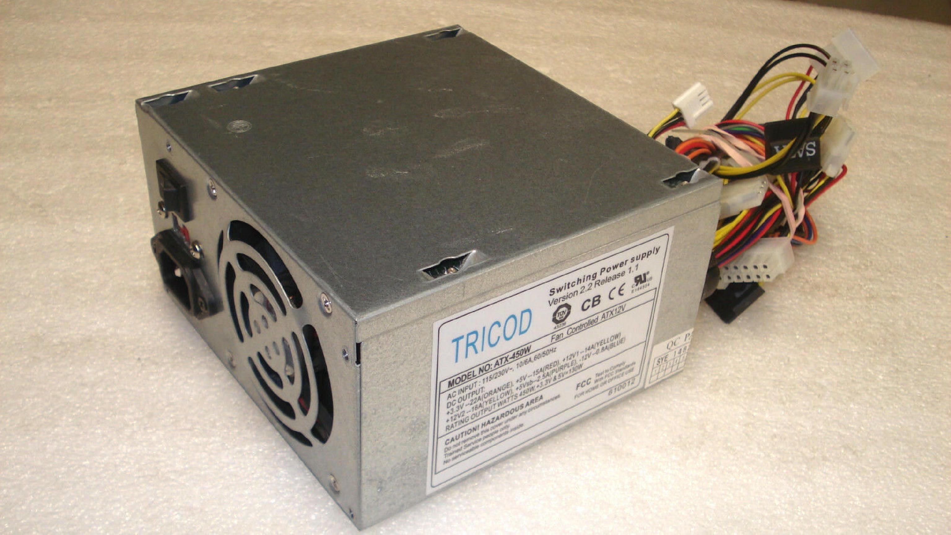 TRICOD ATX-450W 450W 24 PIN ATX POWER SUPPLY