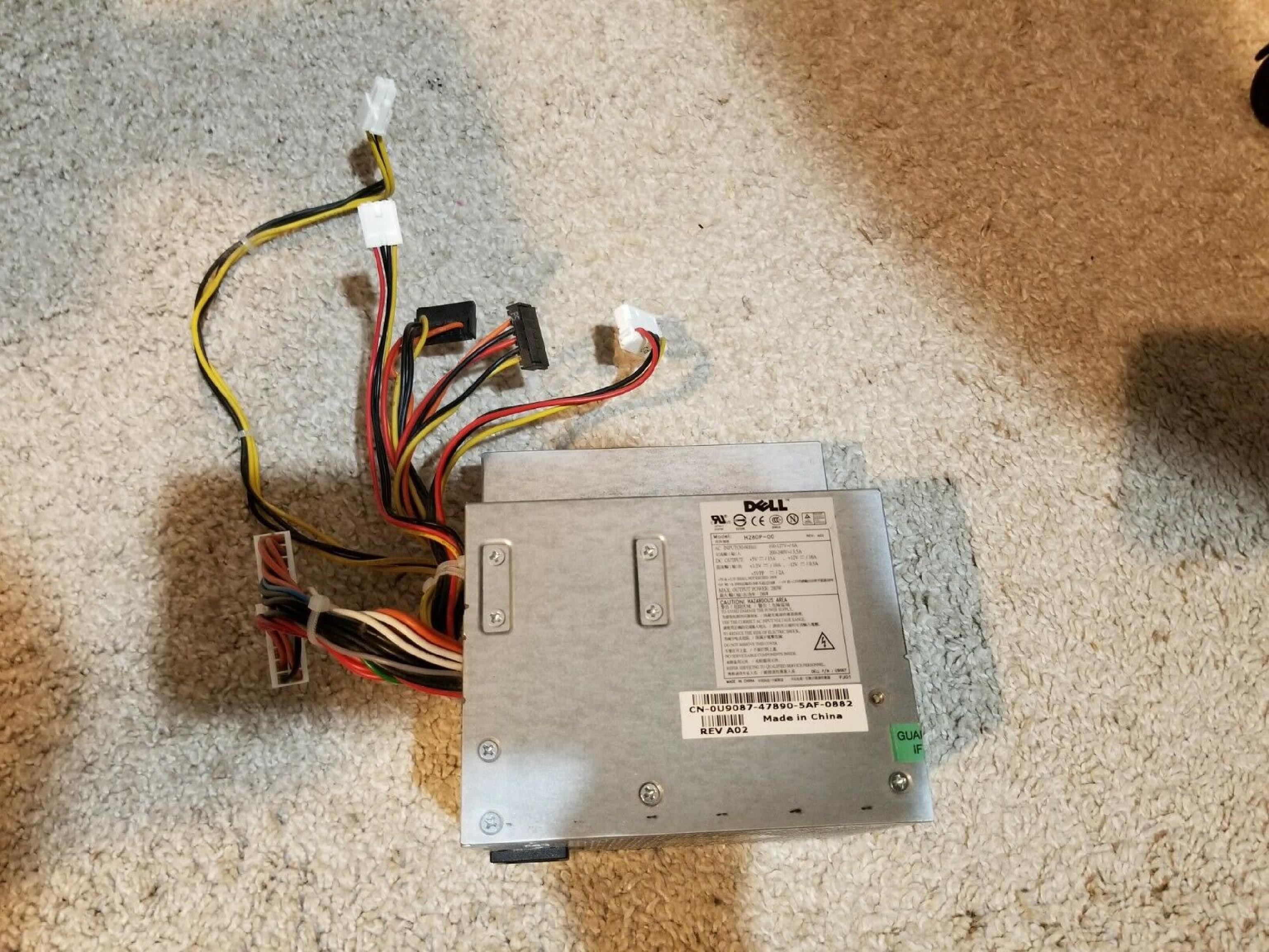 DELL H280P-00 280 WATT POWER SUPPLY