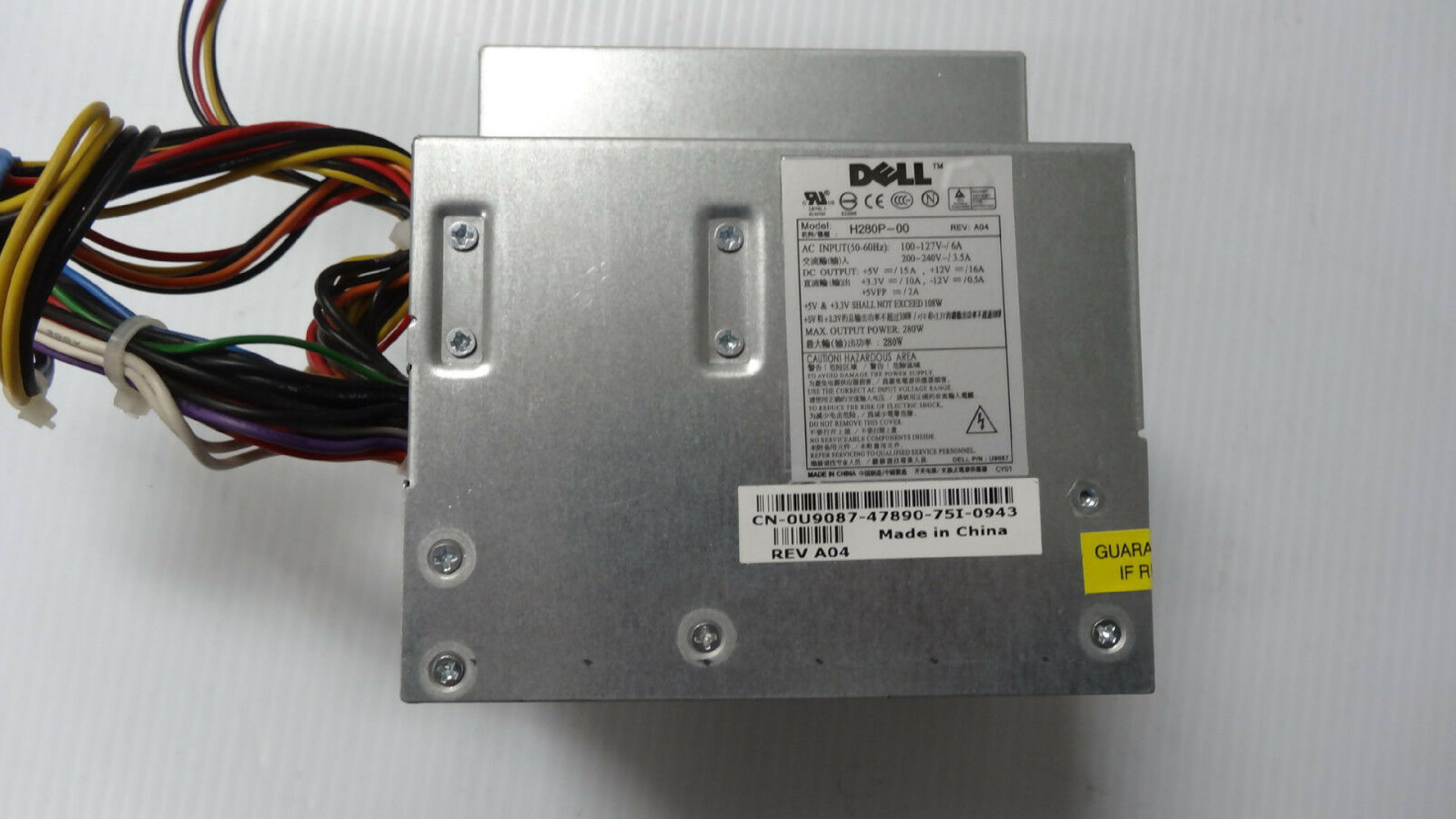 DELL 0U9087 280 WATT POWER SUPPLY