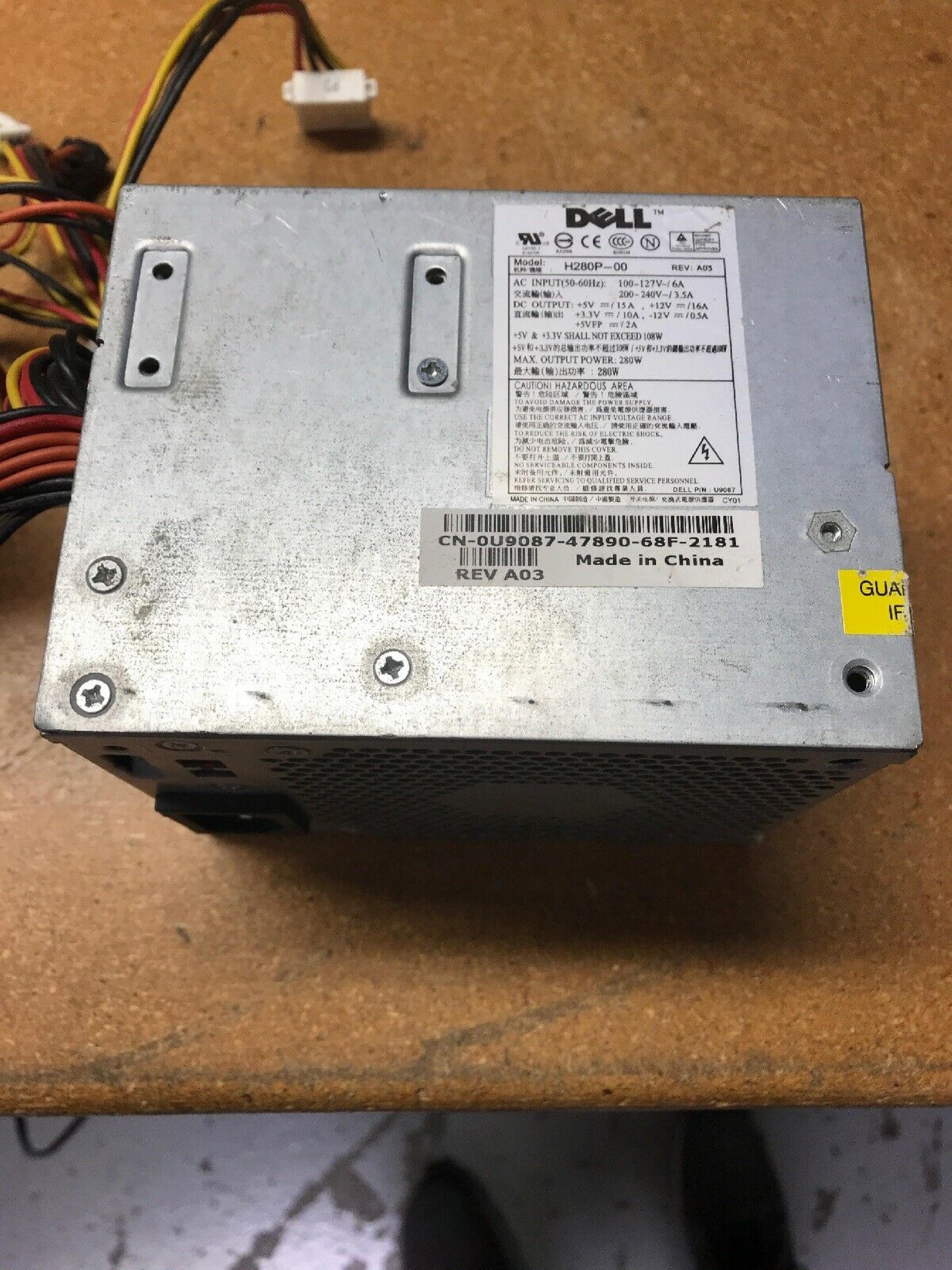 DELL 0U9087 280 WATT POWER SUPPLY