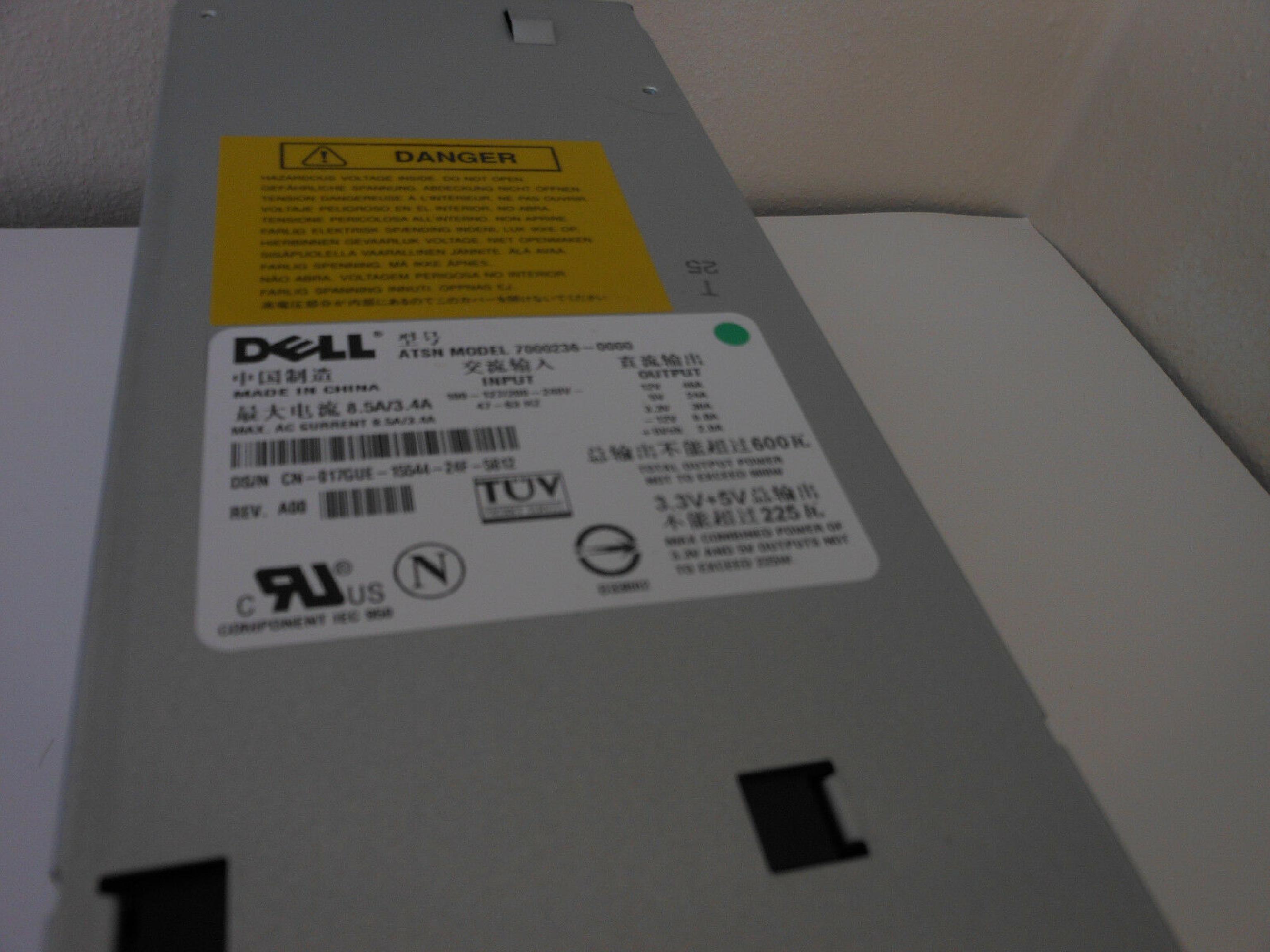 DELL 7000236-0000 600 WATT POWER SUPPLY