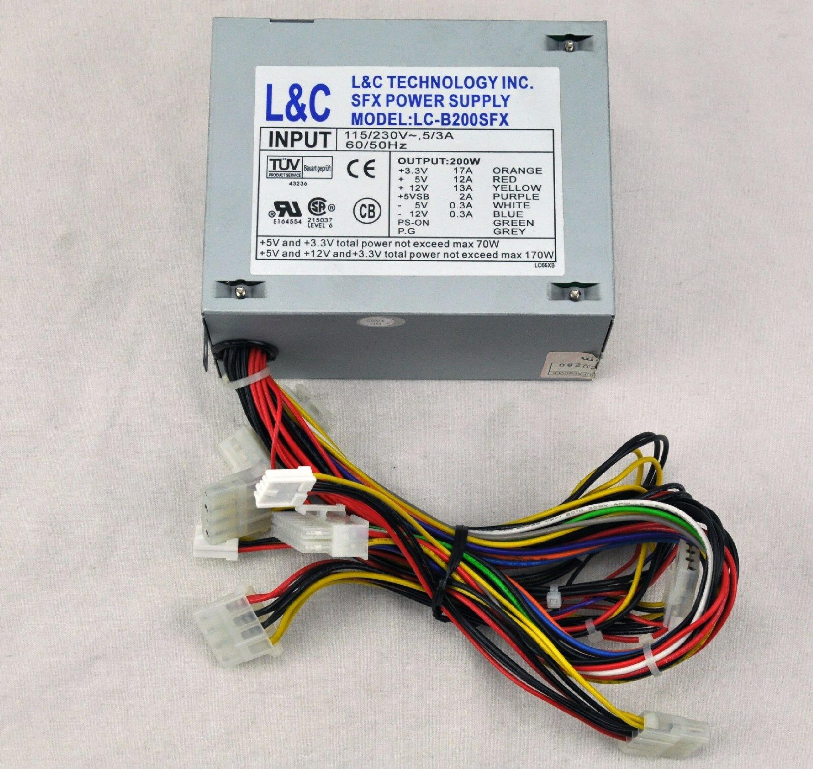 L & C TECHNOLOGY LC-B200SFX 200 WATT POWER SUPPLY