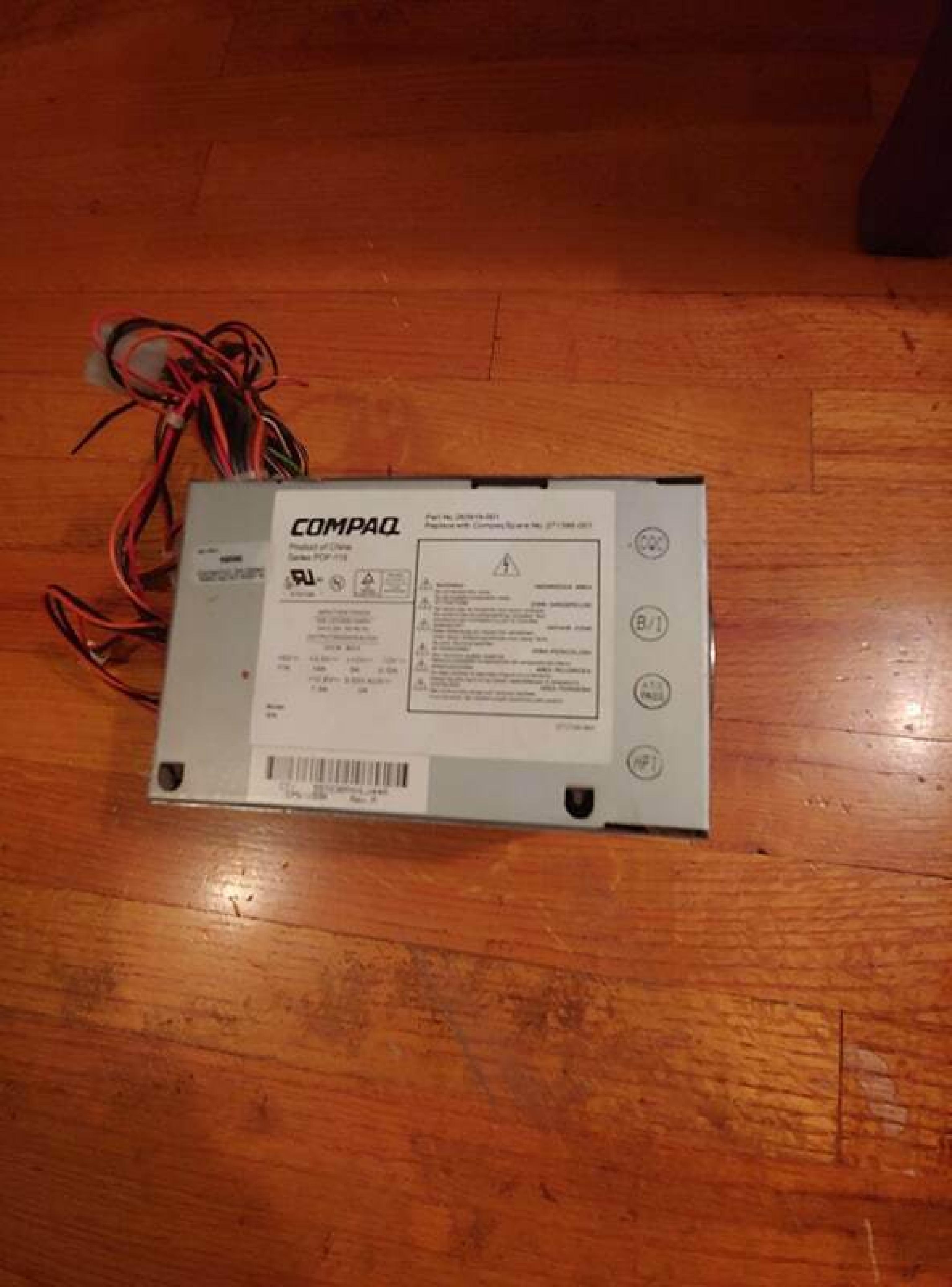 COMPAQ / HEWLETT PACKARD / HP 263919-001 200W 20 PIN ATX POWER SUPPLY