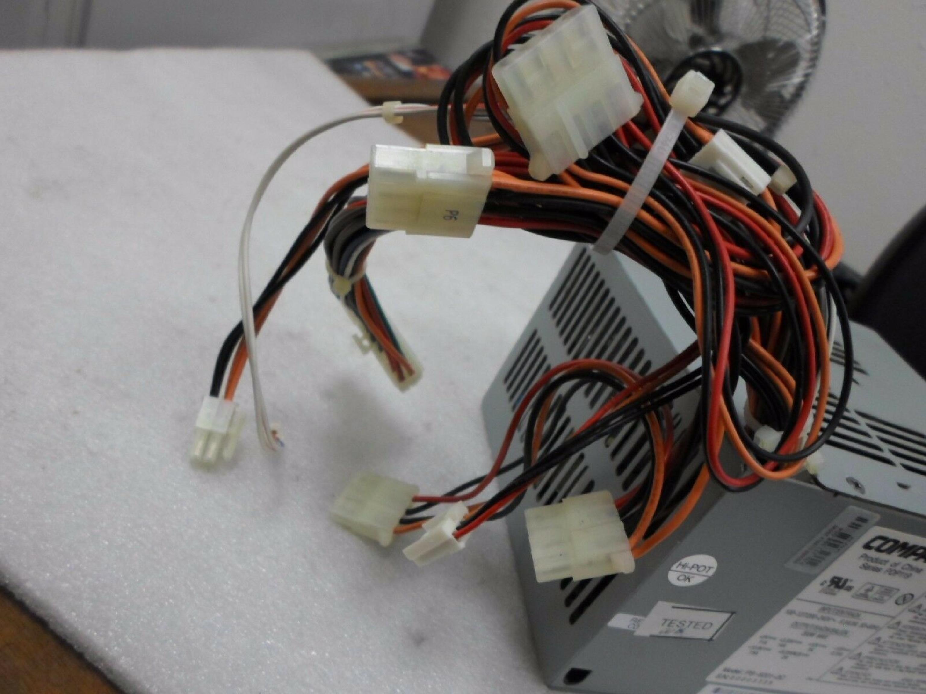 COMPAQ / HEWLETT PACKARD / HP 271398-001 200W 20 PIN ATX POWER SUPPLY