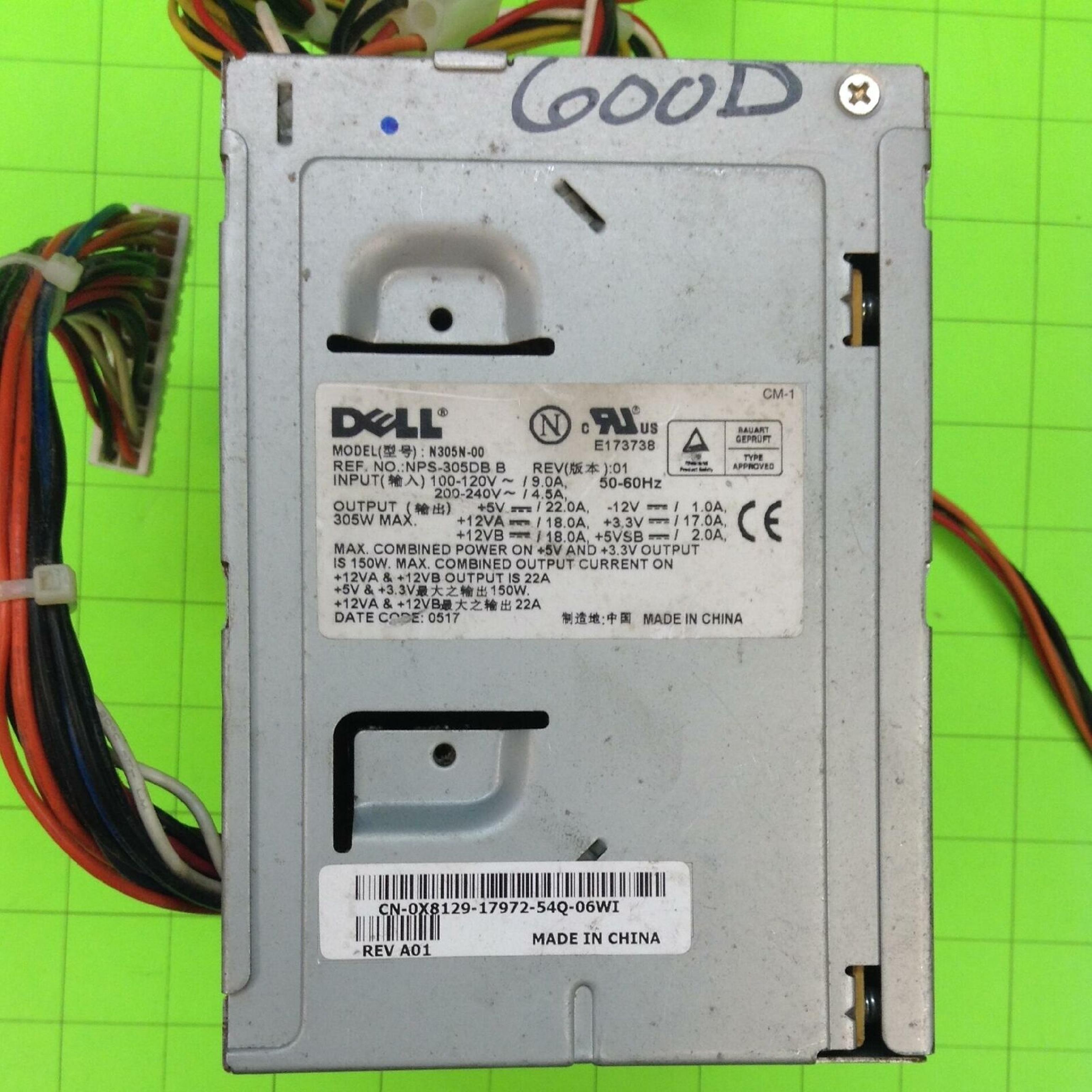 DELL N305N-00 305W 24 PIN ATX POWER SUPPLY