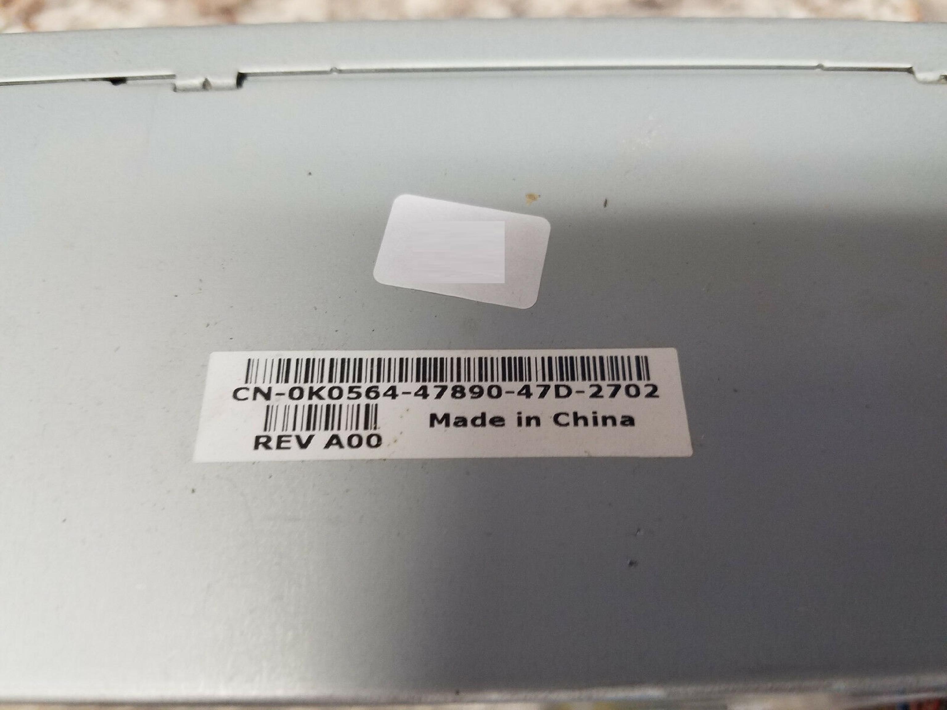 DELL 0K0564 20PIN ATX POWER SUPPLY 1 P4 5 MOLEX 1 BERG