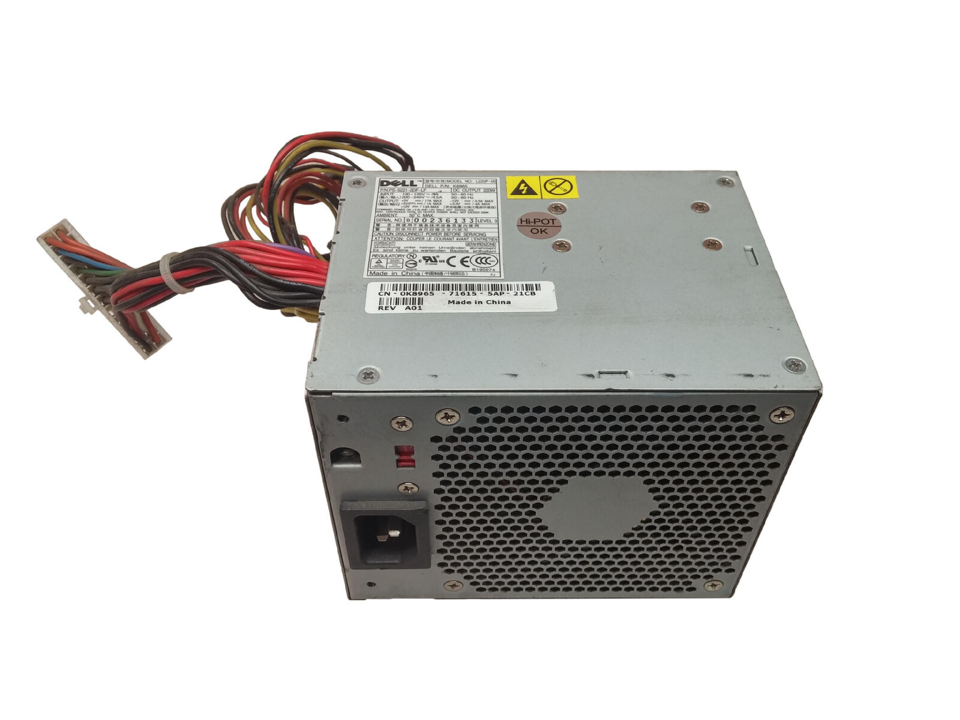 DELL K8965 220 WATT POWER SUPPLY