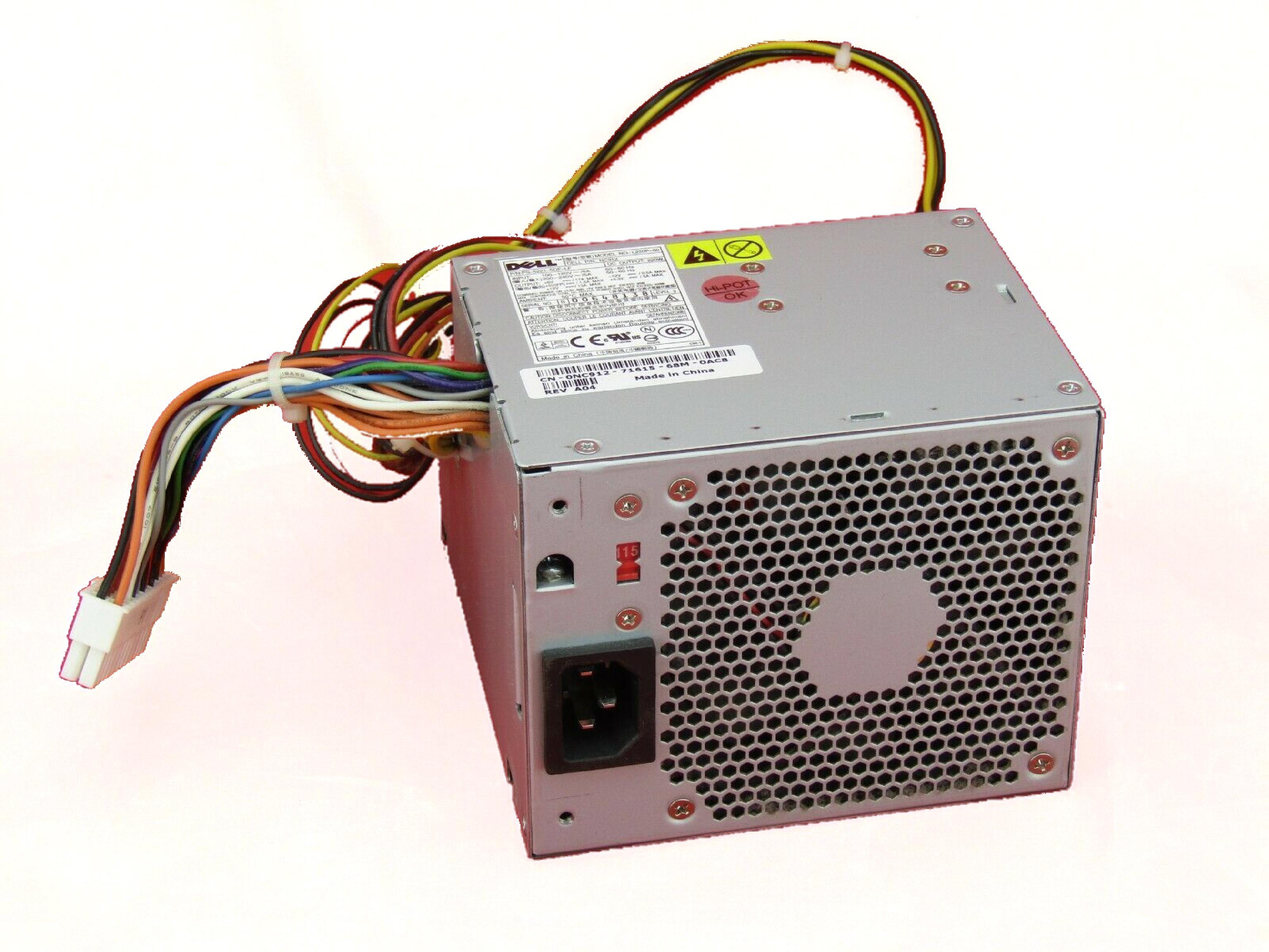 DELL L220P-00 220 WATT POWER SUPPLY FOR OPTIPLEX 220W GX620 GX520