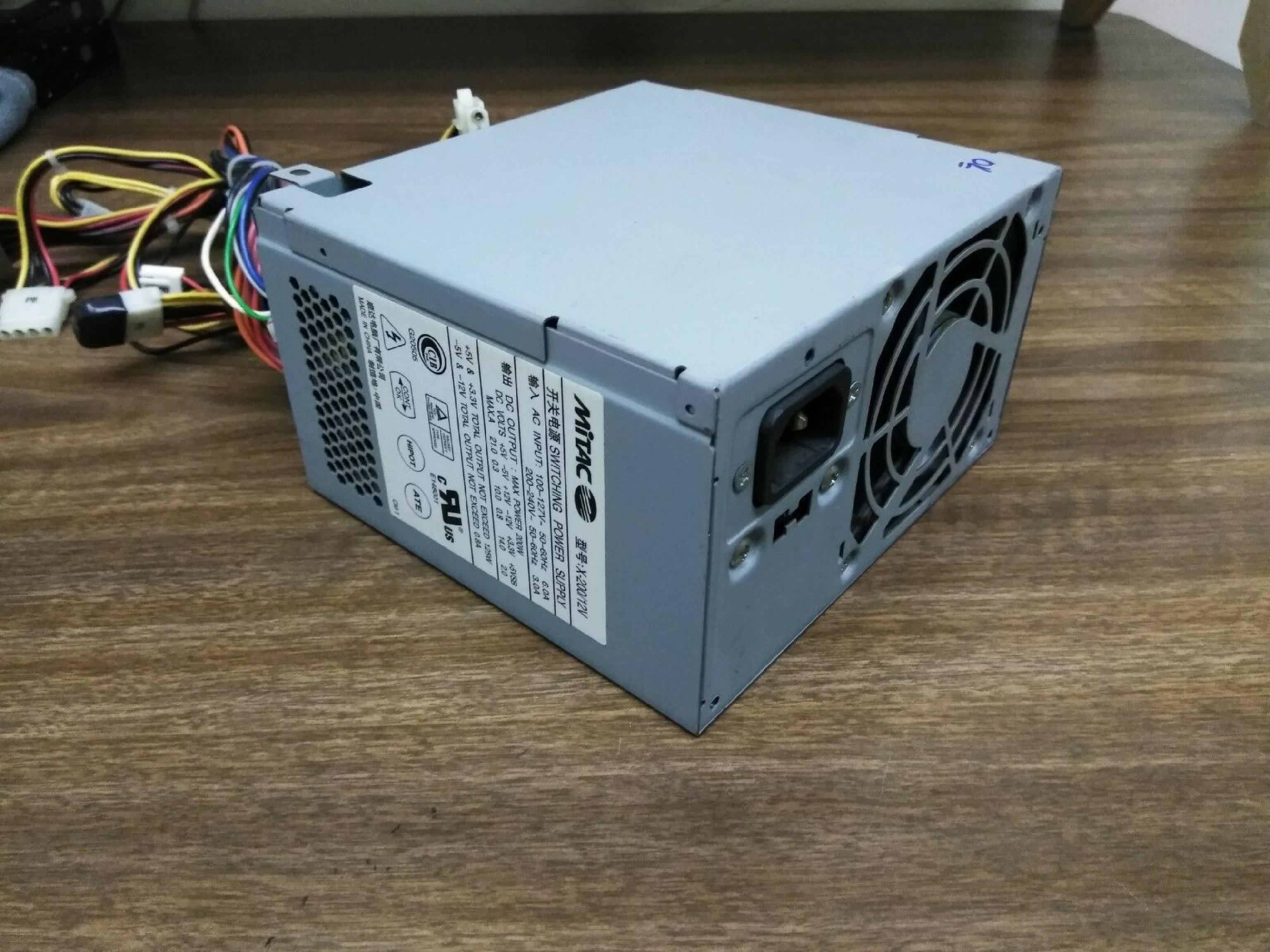 MITAC X-200/12V DELL DIMENSION 2300 2350 200W POWER SUPPLY