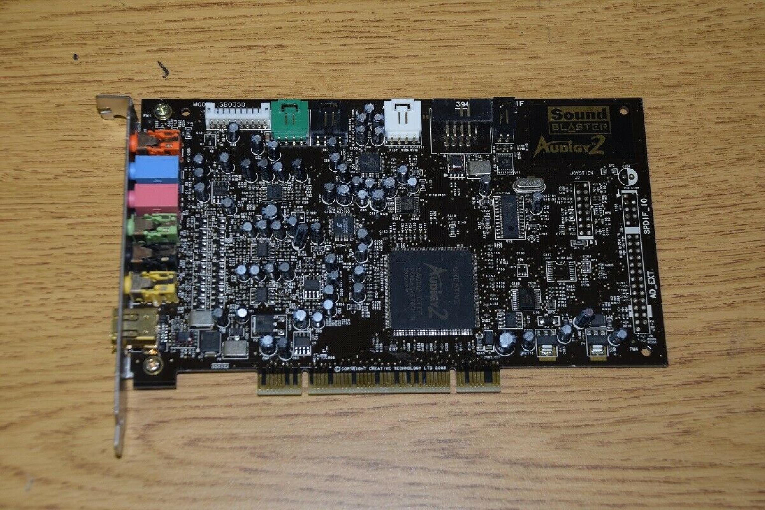 CREATIVE LABS / SOUND BLASTER SB0350 SOUND BLASTER AUDIGY 2 ZS 7.1-CH THX PCI CARD SB0350 AUDIGY2