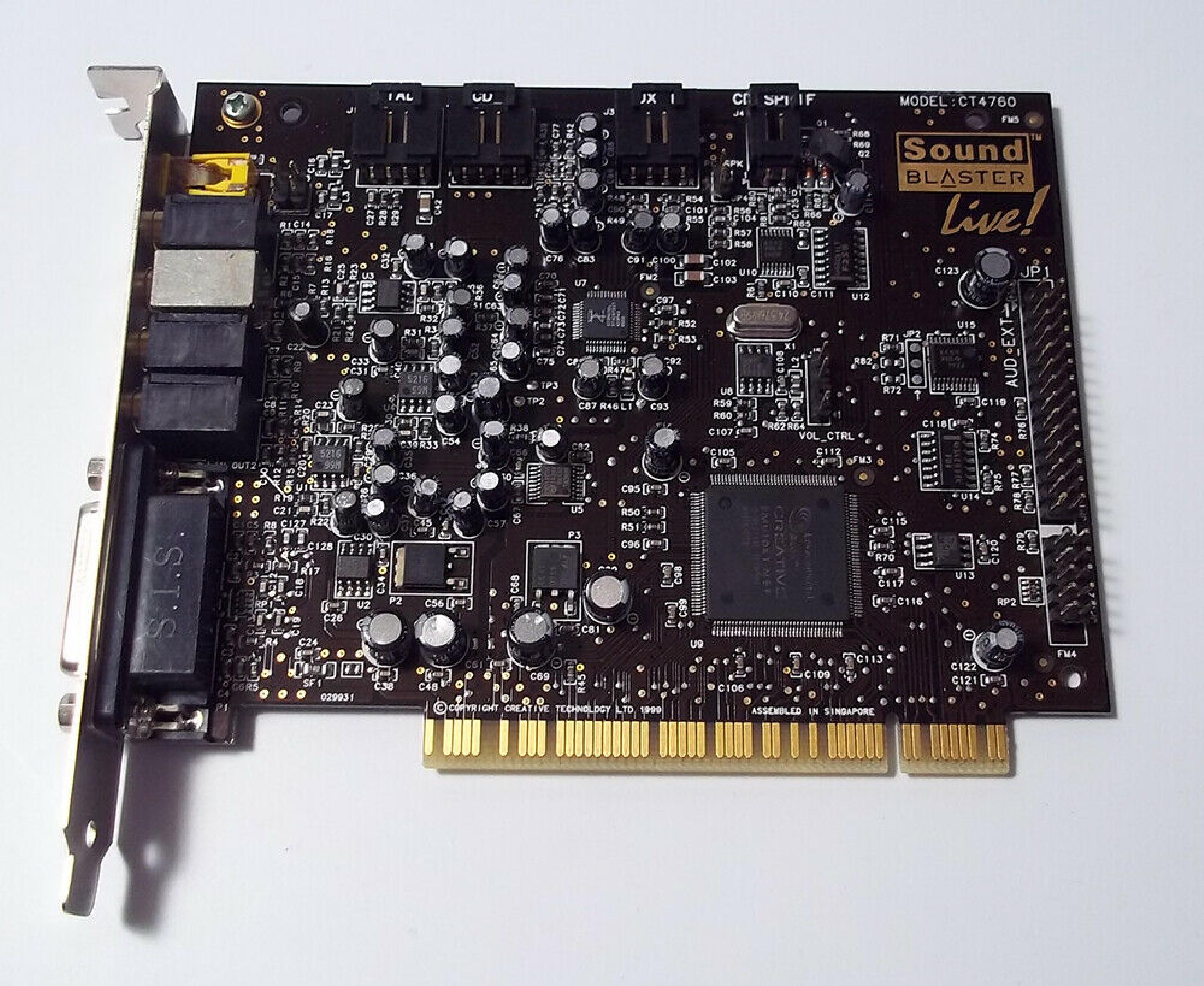 CREATIVE LABS CT4760 SOUND BLASTER LIVE SOUND CARD 5.1 -PCI