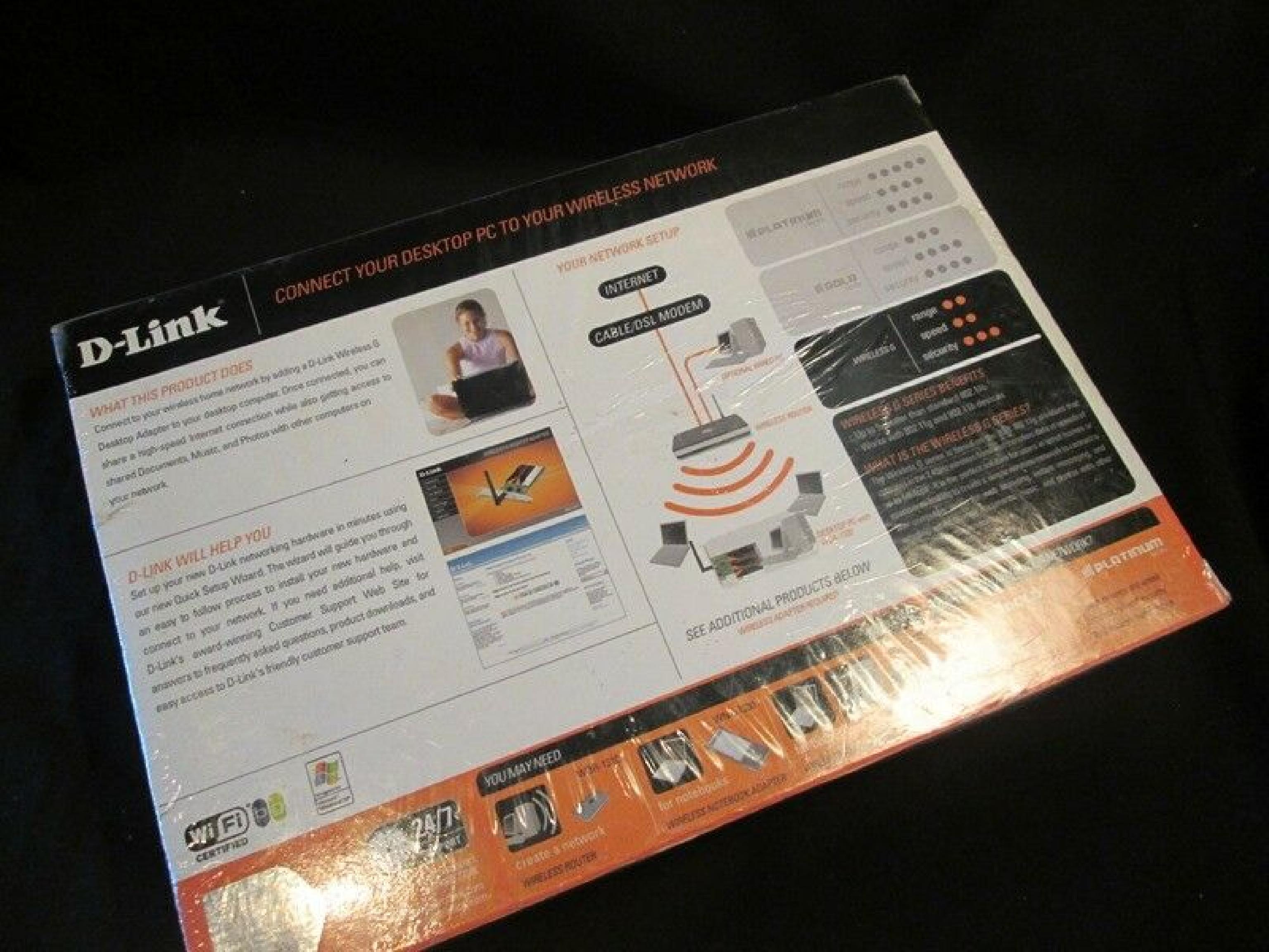 D-LINK SYSTEMS WDA-1320 WIRELESS G PCI DESKTOP ADAPTER