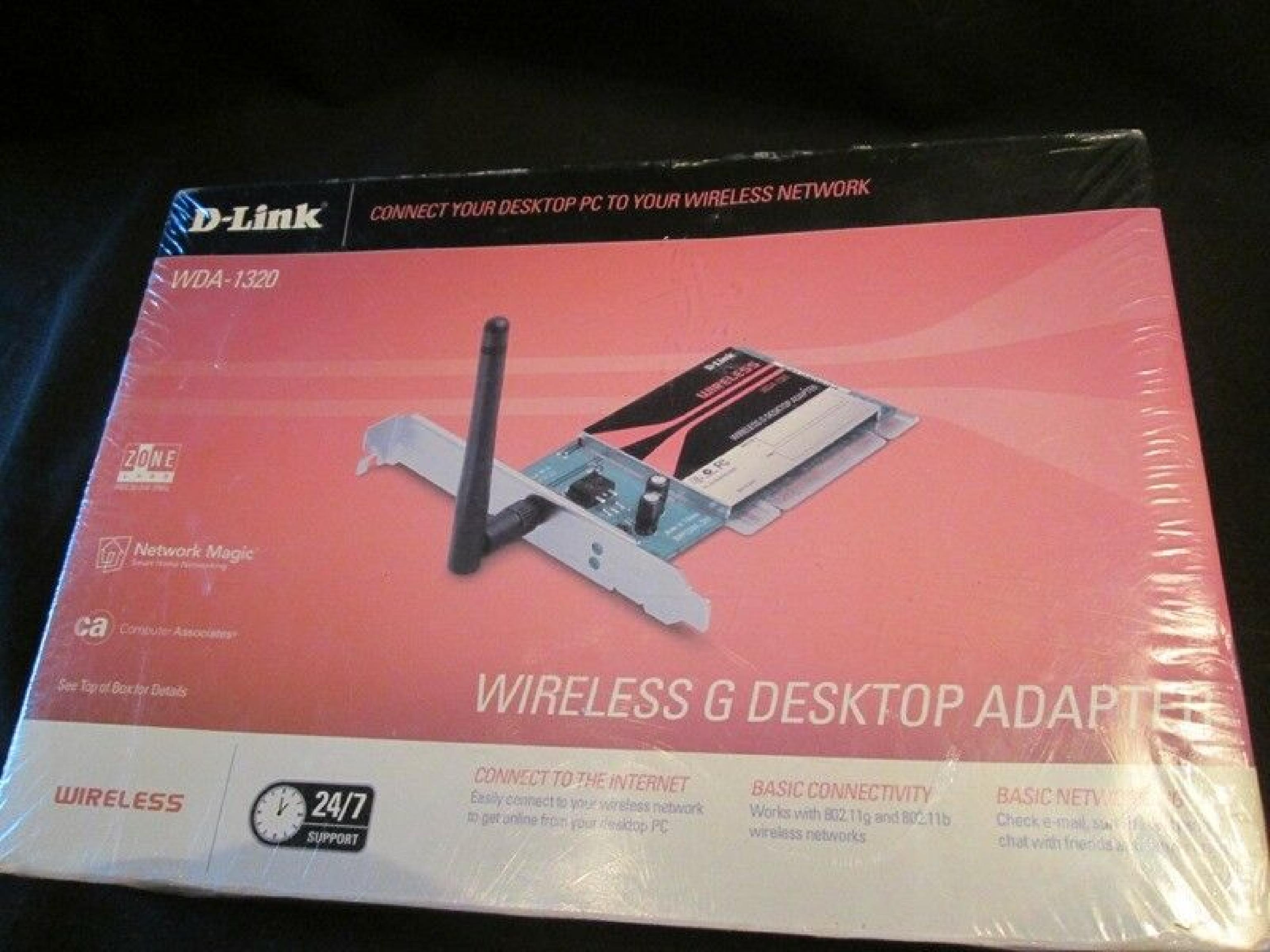 D-LINK SYSTEMS WDA-1320 WIRELESS G PCI DESKTOP ADAPTER