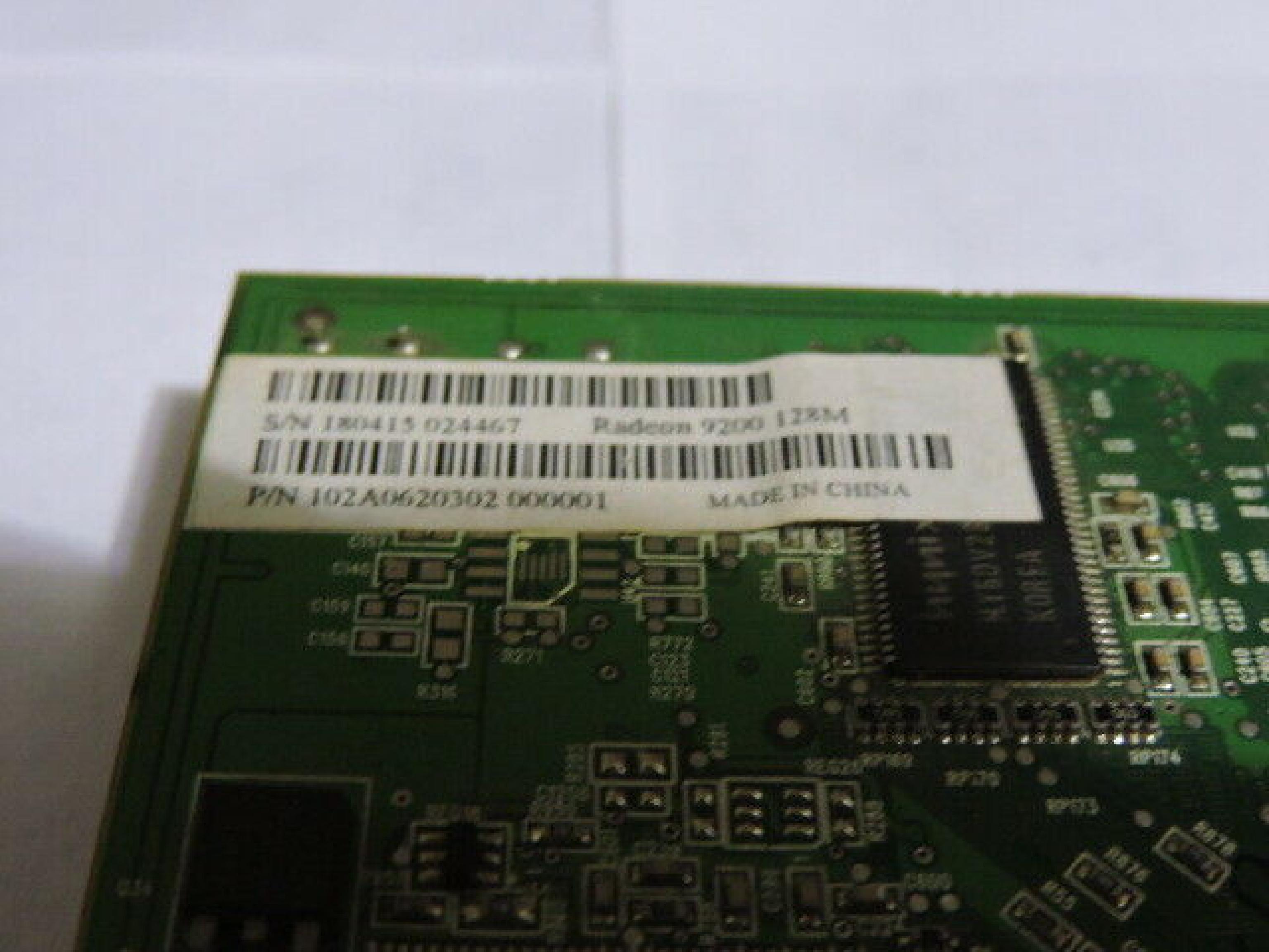 ATI 109-A06200-00 RADEON 9200 128MB AGP VIDEO