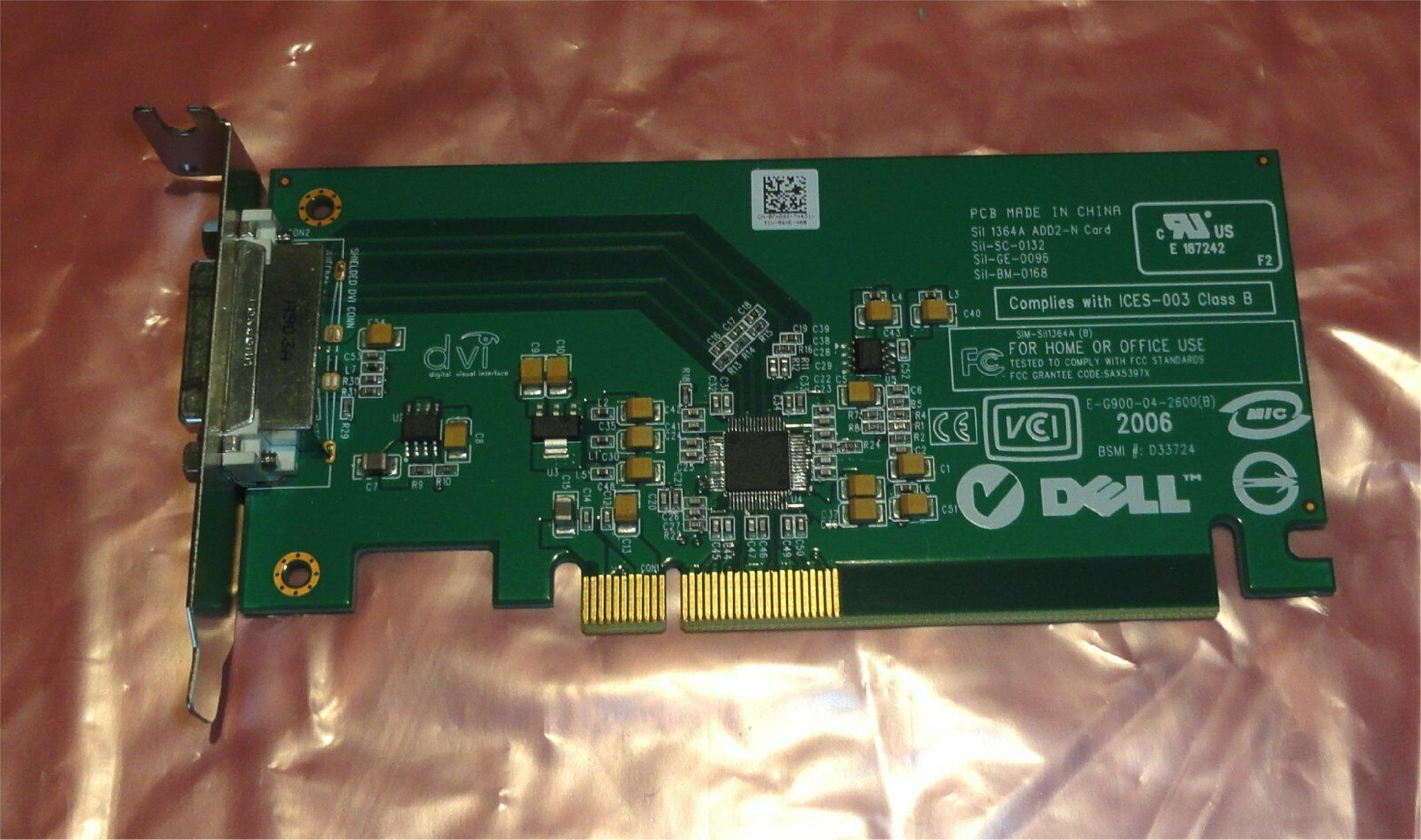 DELL E-G900-04-2600 DVI VIDEO CARD PCI EXPRESS X16