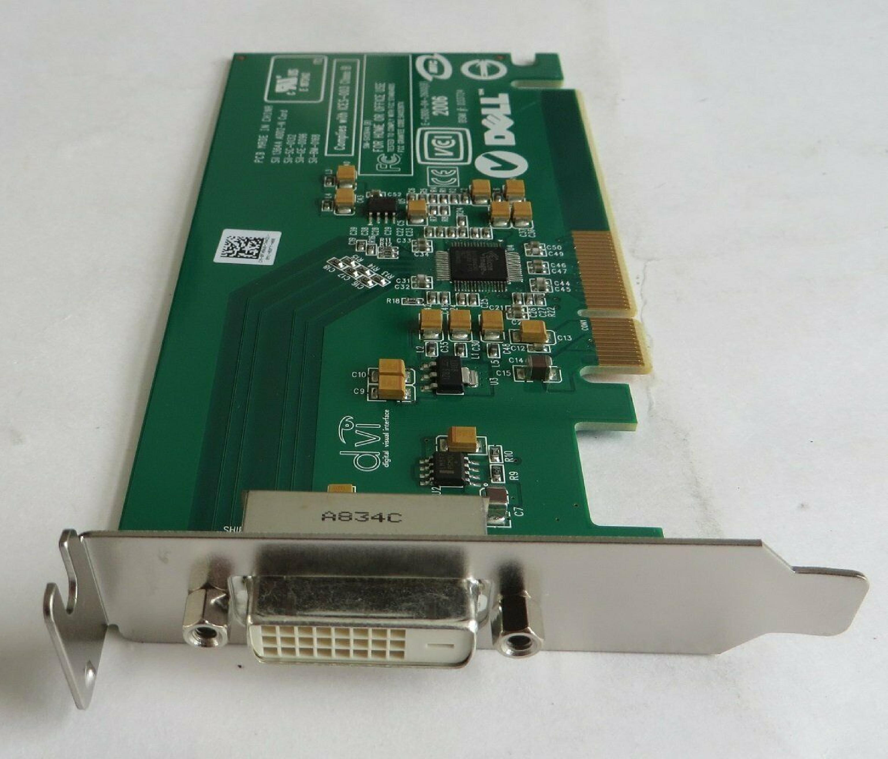 DELL 0FH868 DVI VIDEO CARD PCI EXPRESS X16 OPTIPLEX GX280