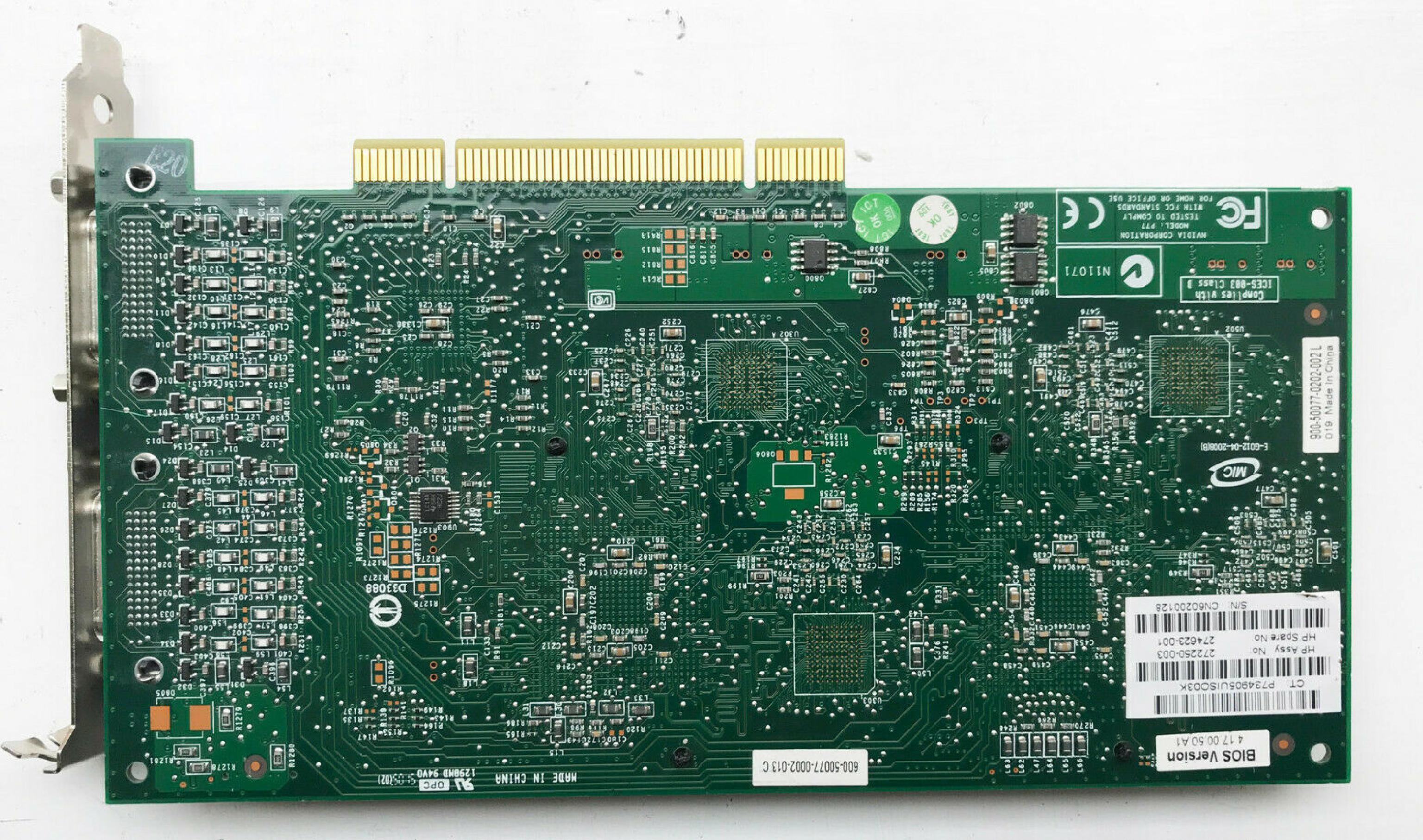 NVIDIA P77 QUADRO4 400 NVS PCI QUAD VGA DDR GRAPHICS ADAPTER