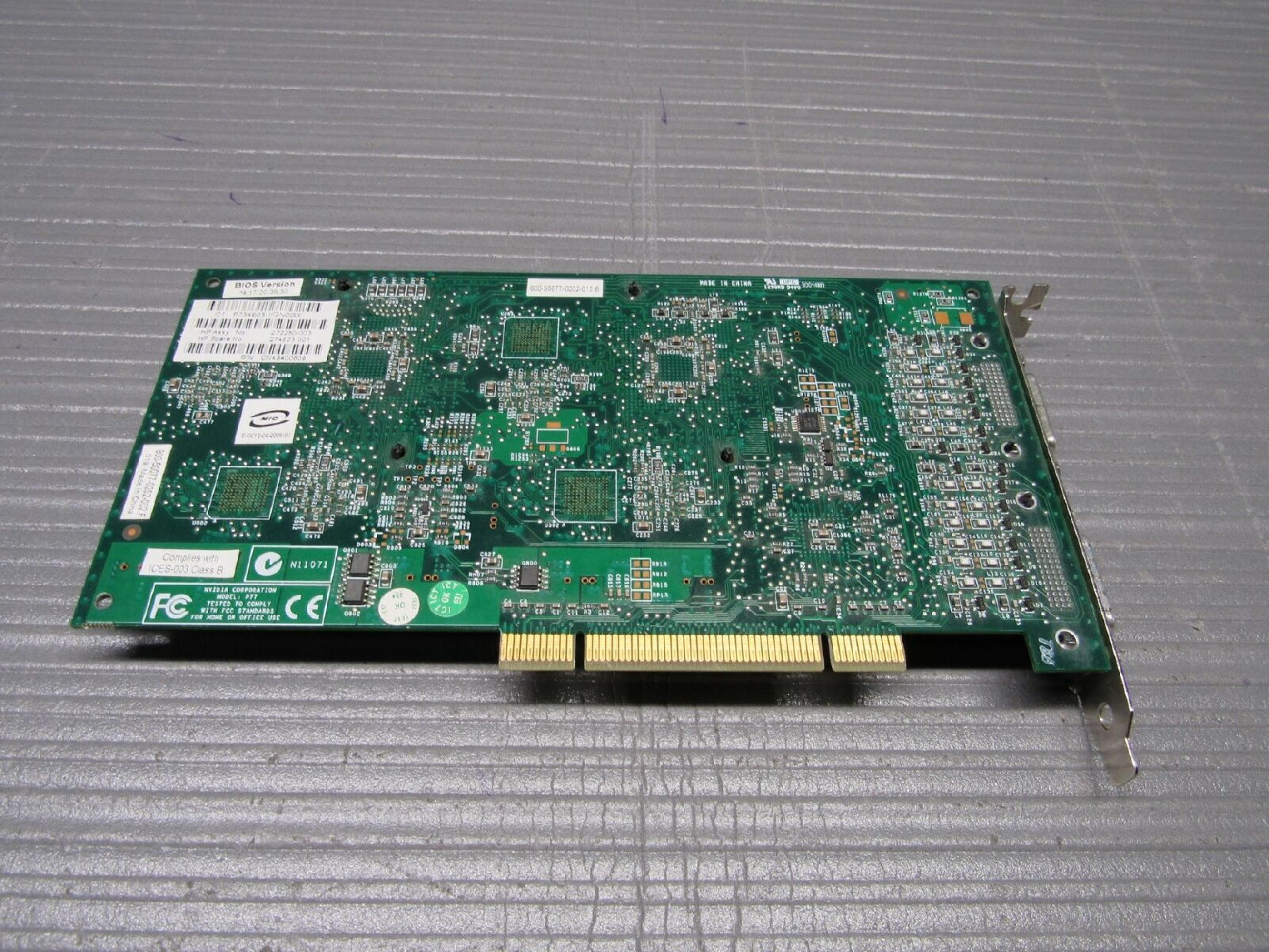 NVIDIA P77 QUADRO4 400 NVS PCI QUAD VGA DDR GRAPHICS ADAPTER