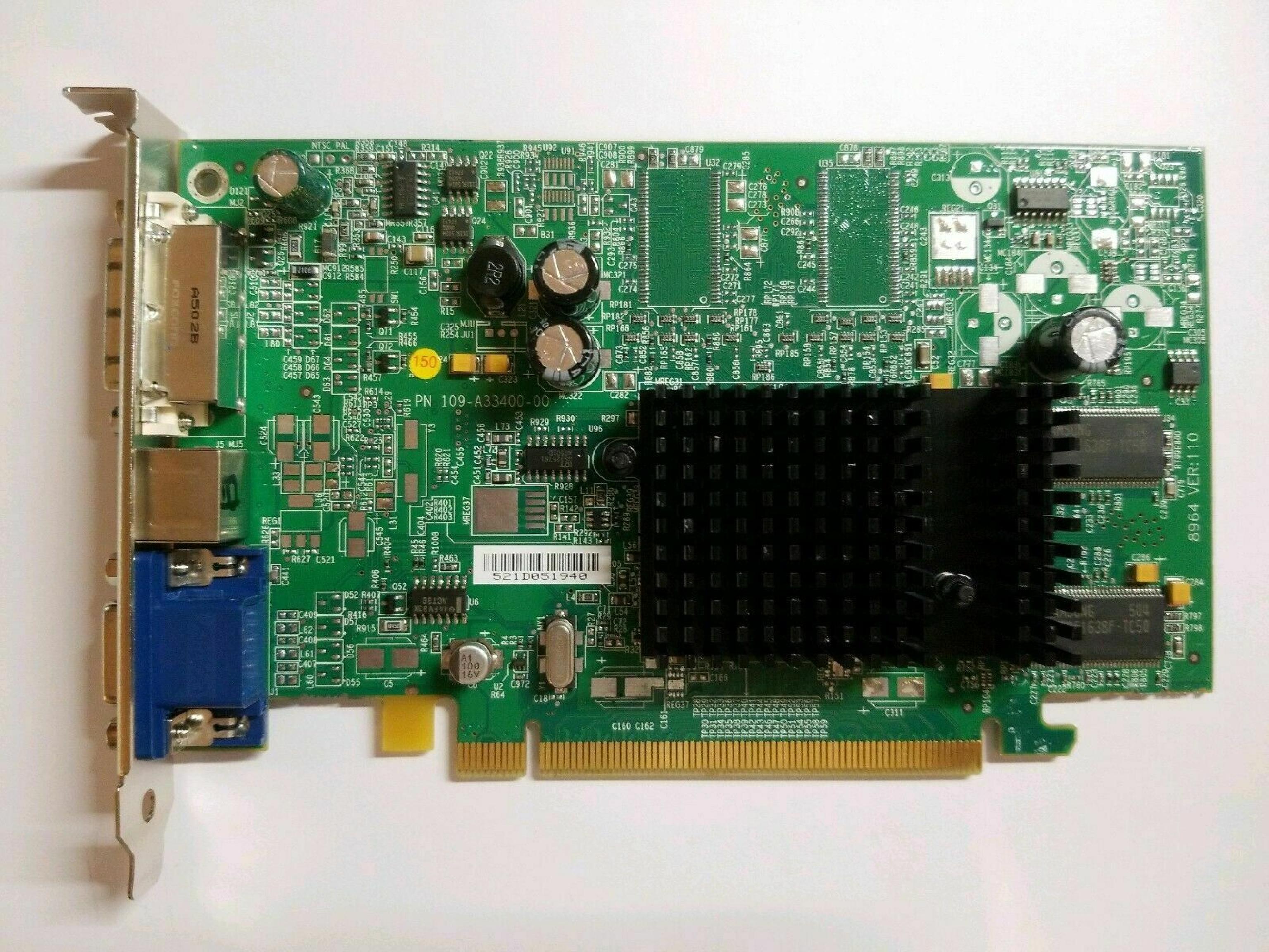 ATI E-G012-04-2366 RADEON X300 SE 128MB PCI-EXPRESSX16 DVI VGA TV-OUT