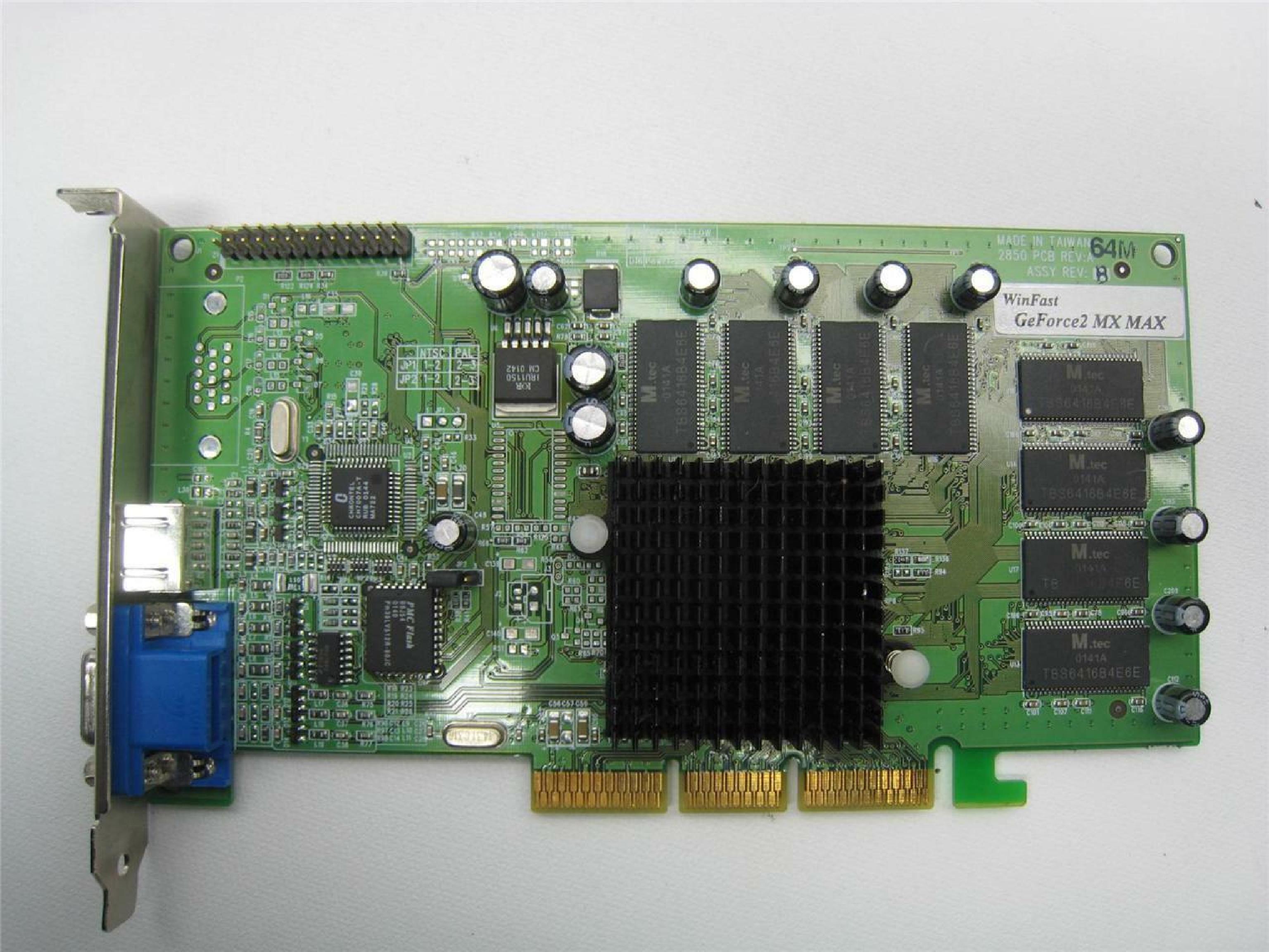 NVIDIA LRI 2850 64MB AGP LRI 2850 TNT2 GRAPHICS VIDEO CARD WITH TV OUT