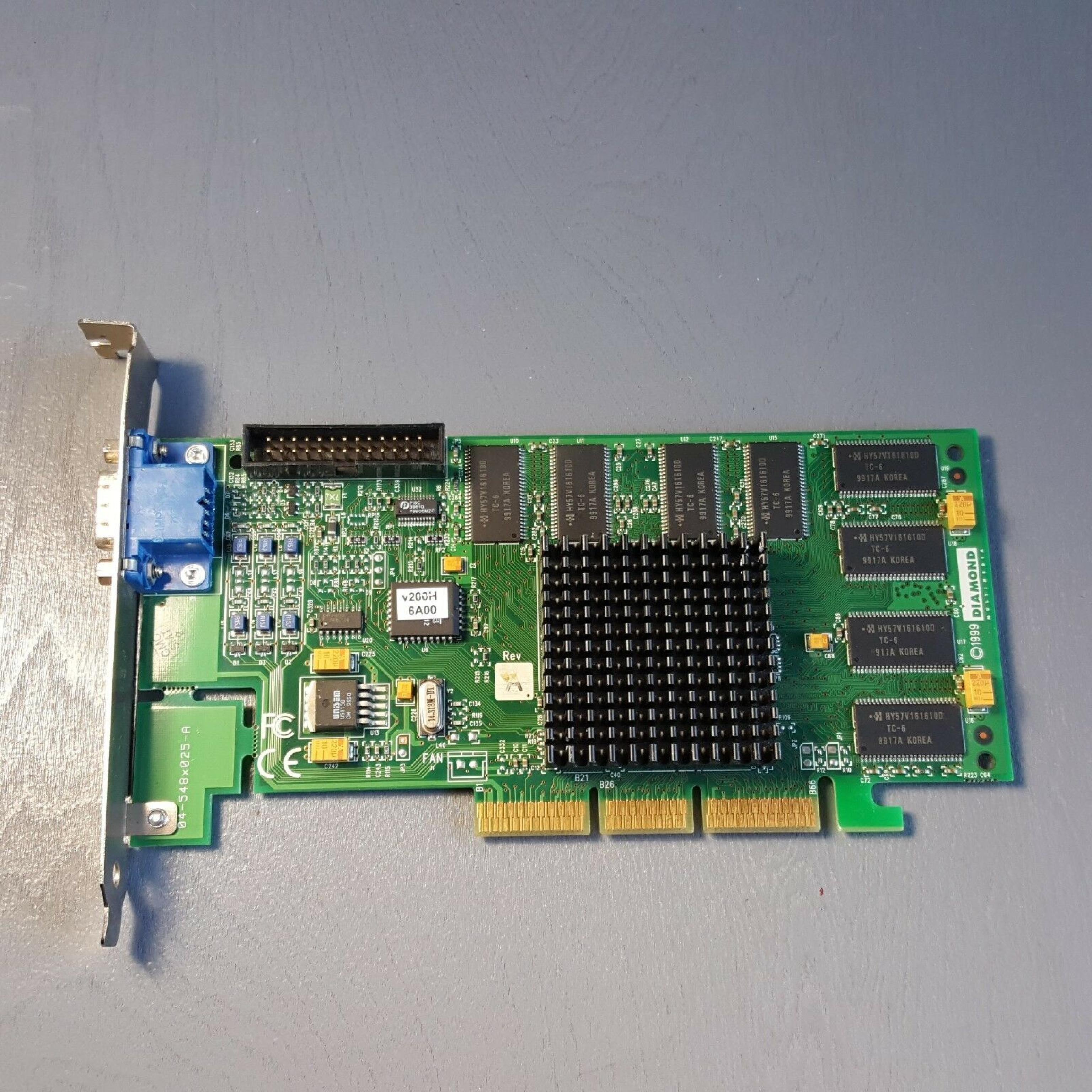 DIAMOND MULTIMEDIA SYSTEMS V770 32MB VIPER V770 4X AGP VIDEO CARD WITH VGA OUTPUT