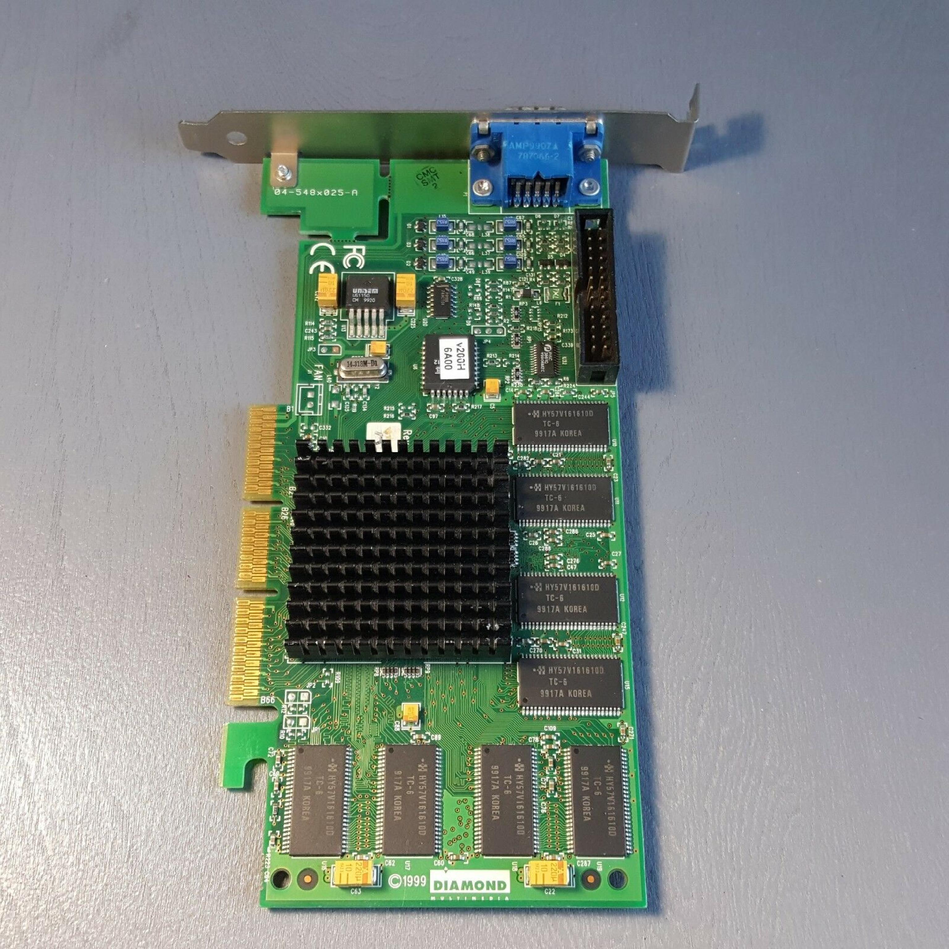 DIAMOND MULTIMEDIA SYSTEMS V770 32MB VIPER V770 4X AGP VIDEO CARD WITH VGA OUTPUT