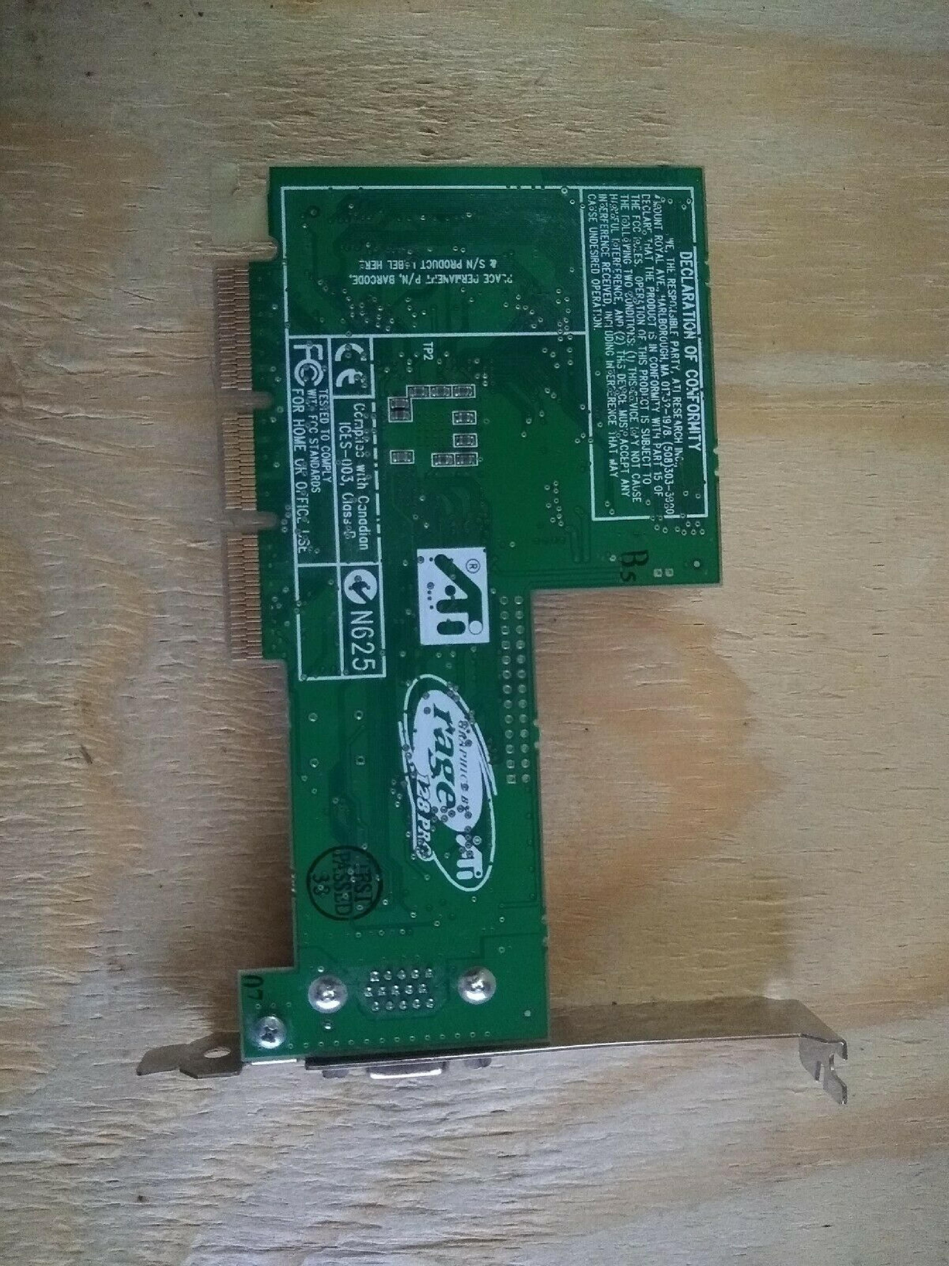 ATI XPERT2000PRO 32MB AGP VIDEO CARD RAGE 128 PRO