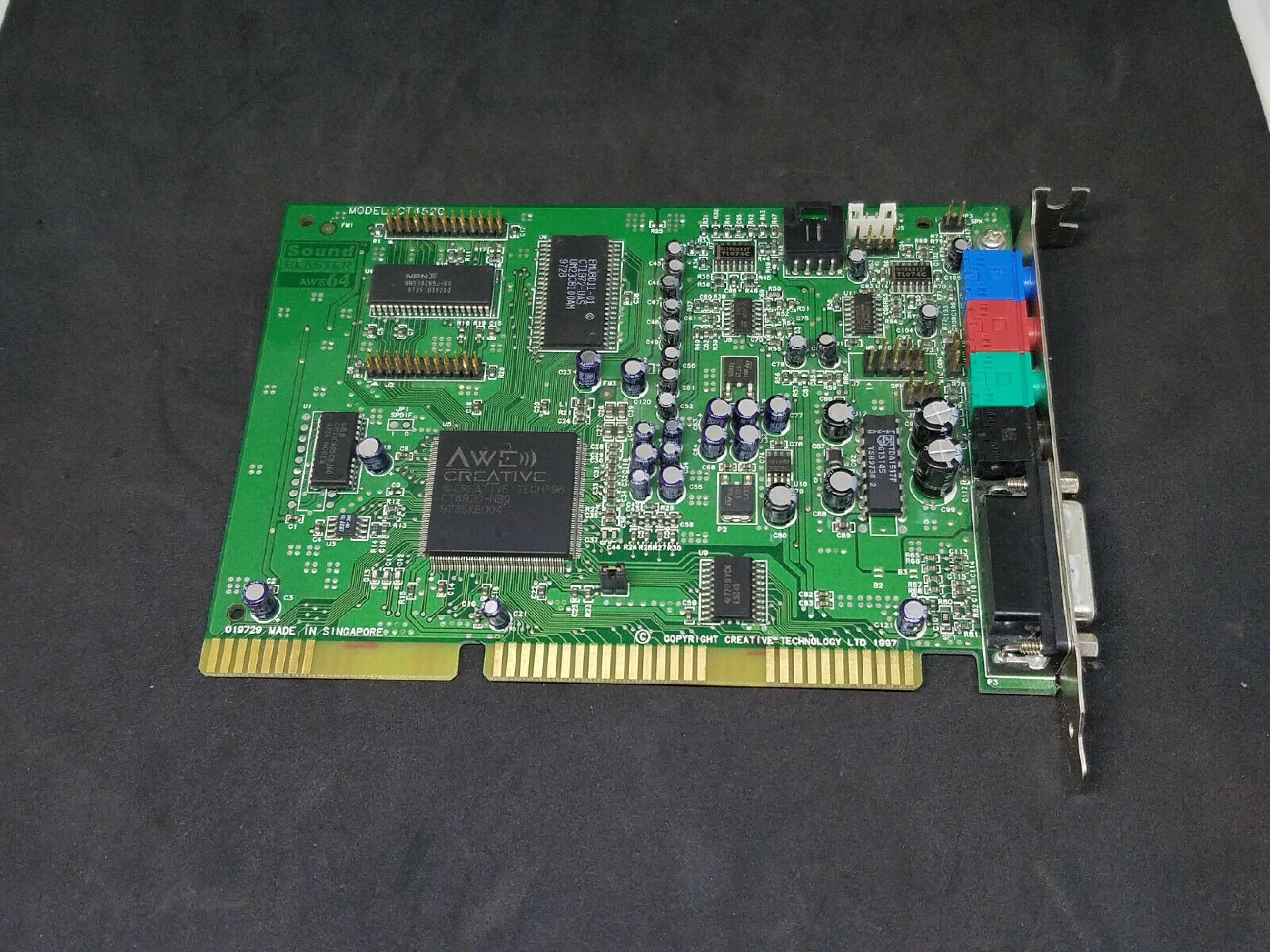 CREATIVE LABS 4520 512K SOUND BLASTER AWE64 VALUE ISA PC CARD AWE 64