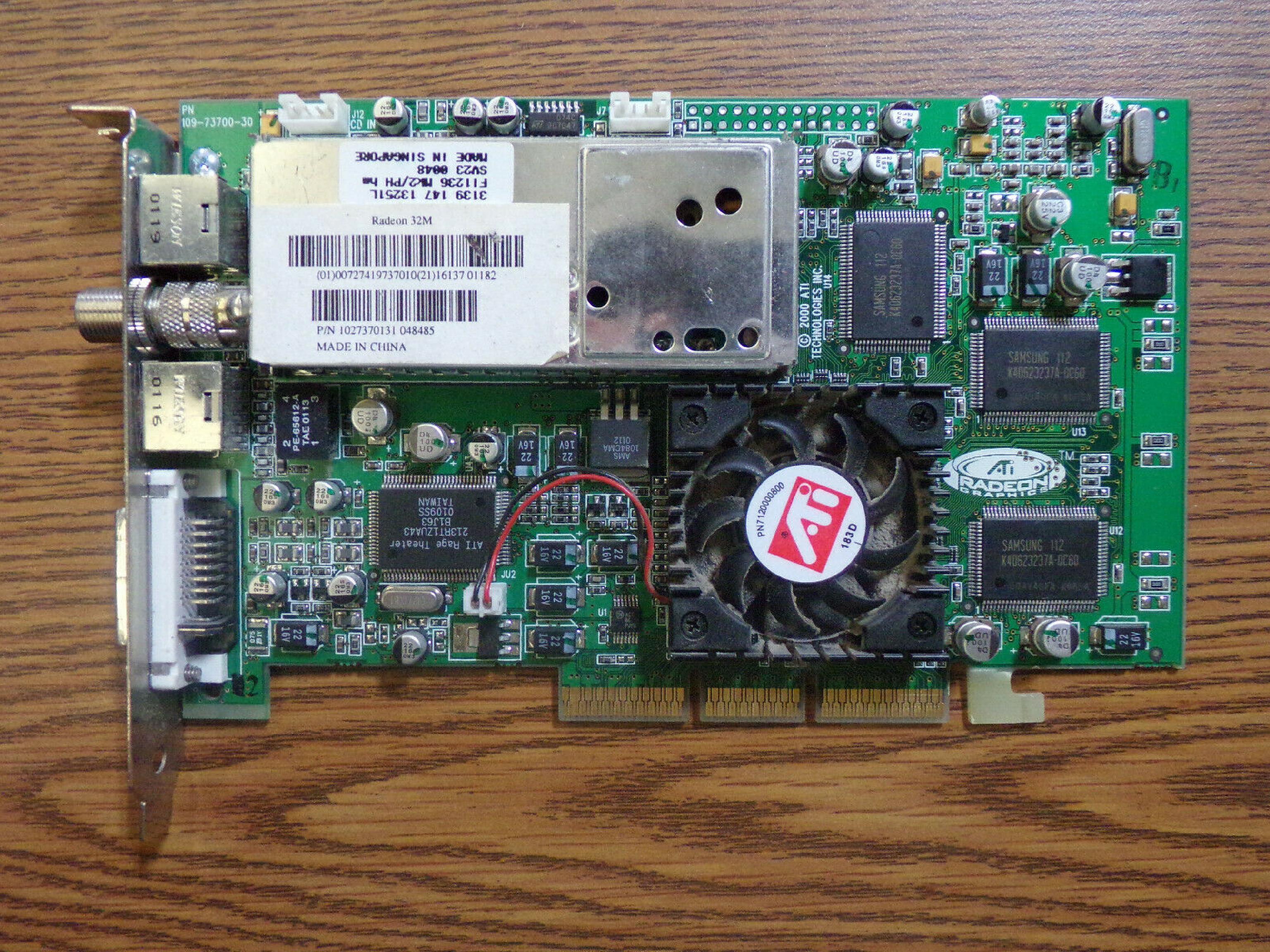 ATI F11236 MK2/PH PCI VGA TV TUNER
