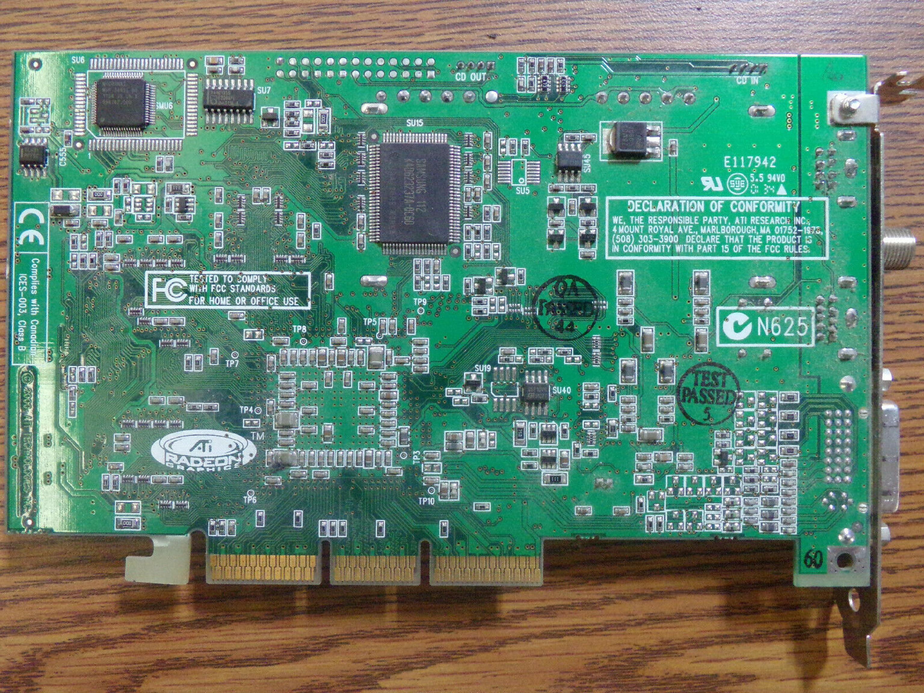 ATI F11236 MK2/PH PCI VGA TV TUNER