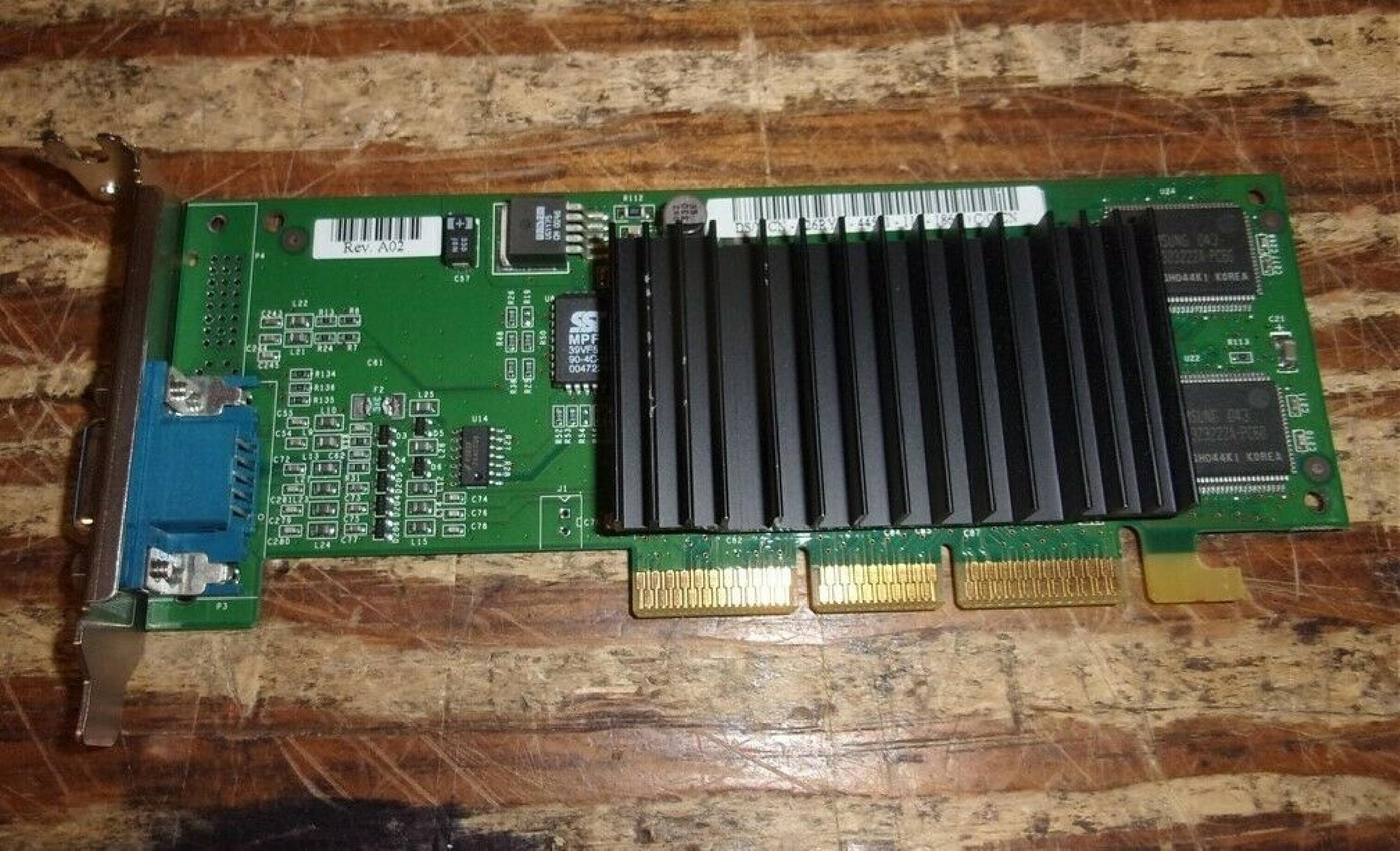 DELL / NVIDIA 026RYH 16MB AGP TNT2 PRO LOW PROFILE VIDEO CARD WITH VGA OUTPUT