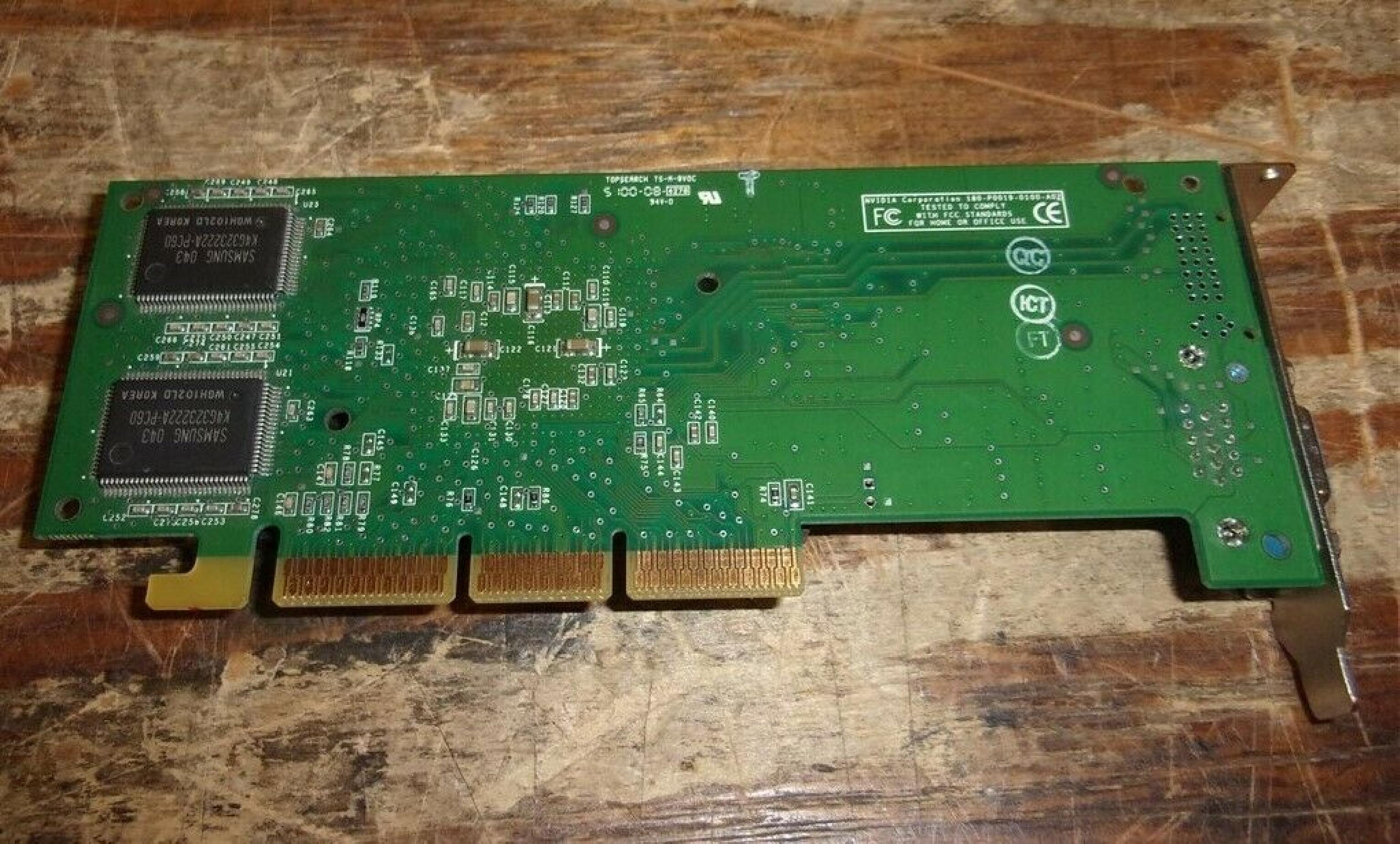 DELL / NVIDIA 026RYH 16MB AGP TNT2 PRO LOW PROFILE VIDEO CARD WITH VGA OUTPUT