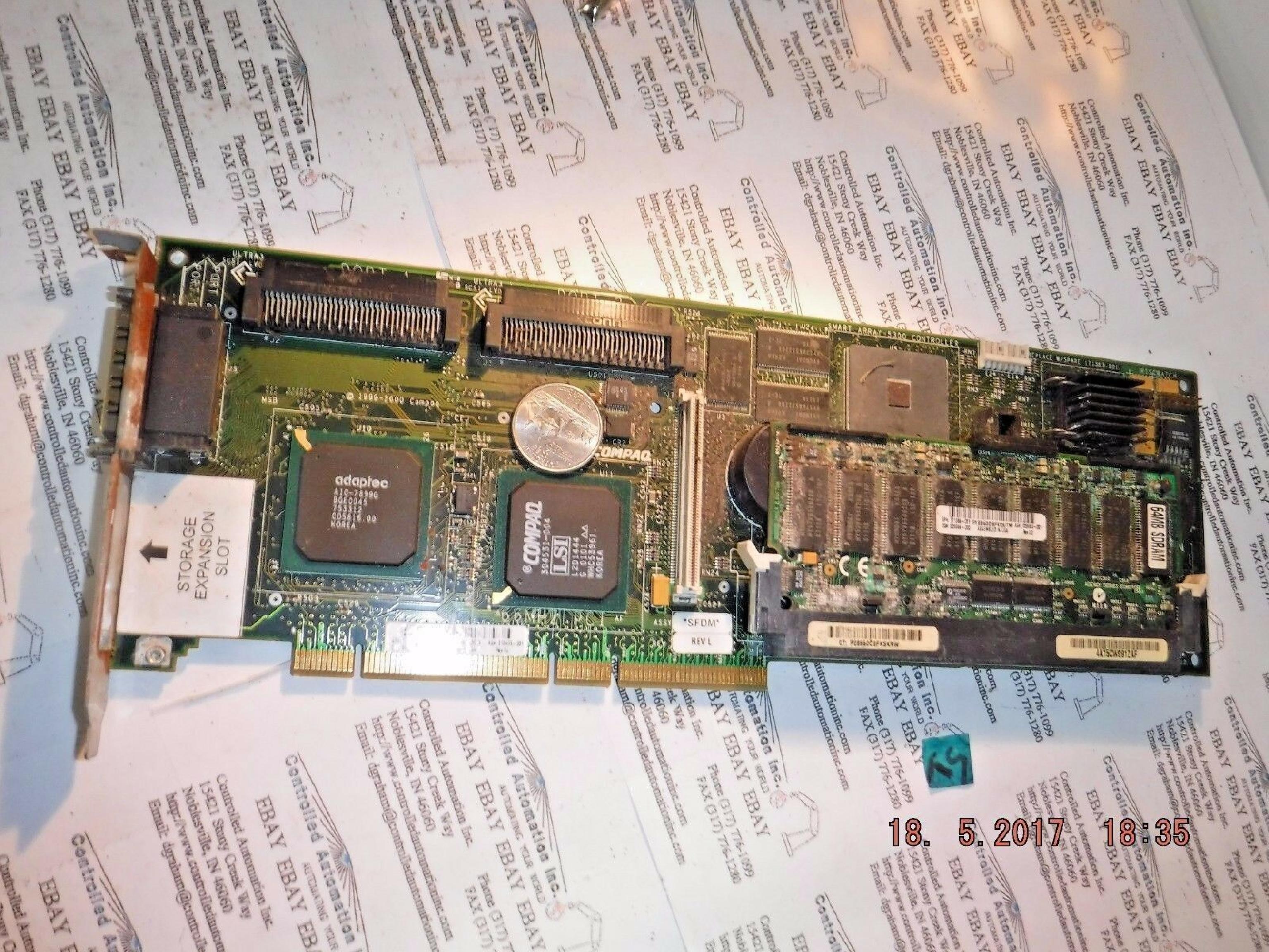 COMPAQ / HEWLETT PACKARD / HP 010497-001 64 BIT PCI SMART ARRAY 5300 CONTROLLER