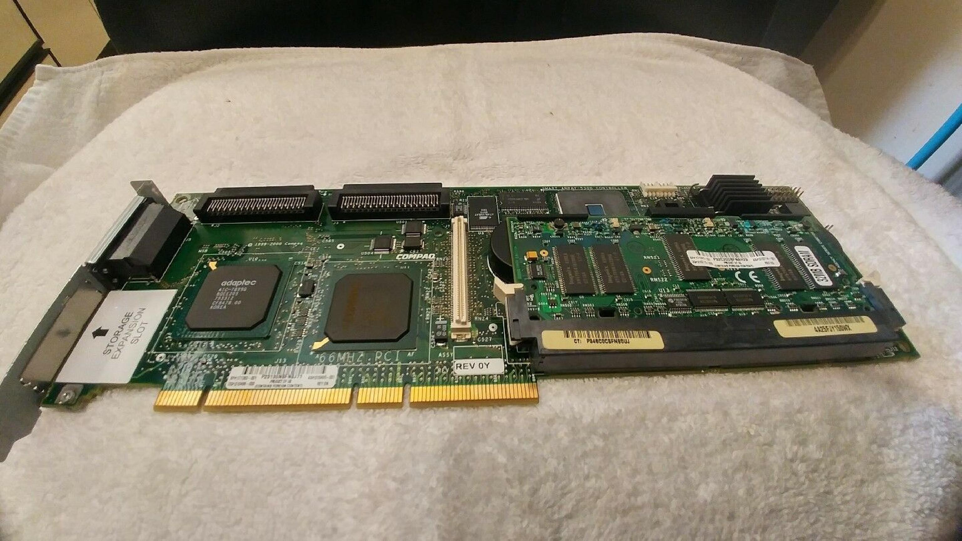 COMPAQ / HEWLETT PACKARD / HP 171385-001 64 BIT PCI SMART ARRAY 5300 CONTROLLER WITH 128MB CACHE AND BATTERY